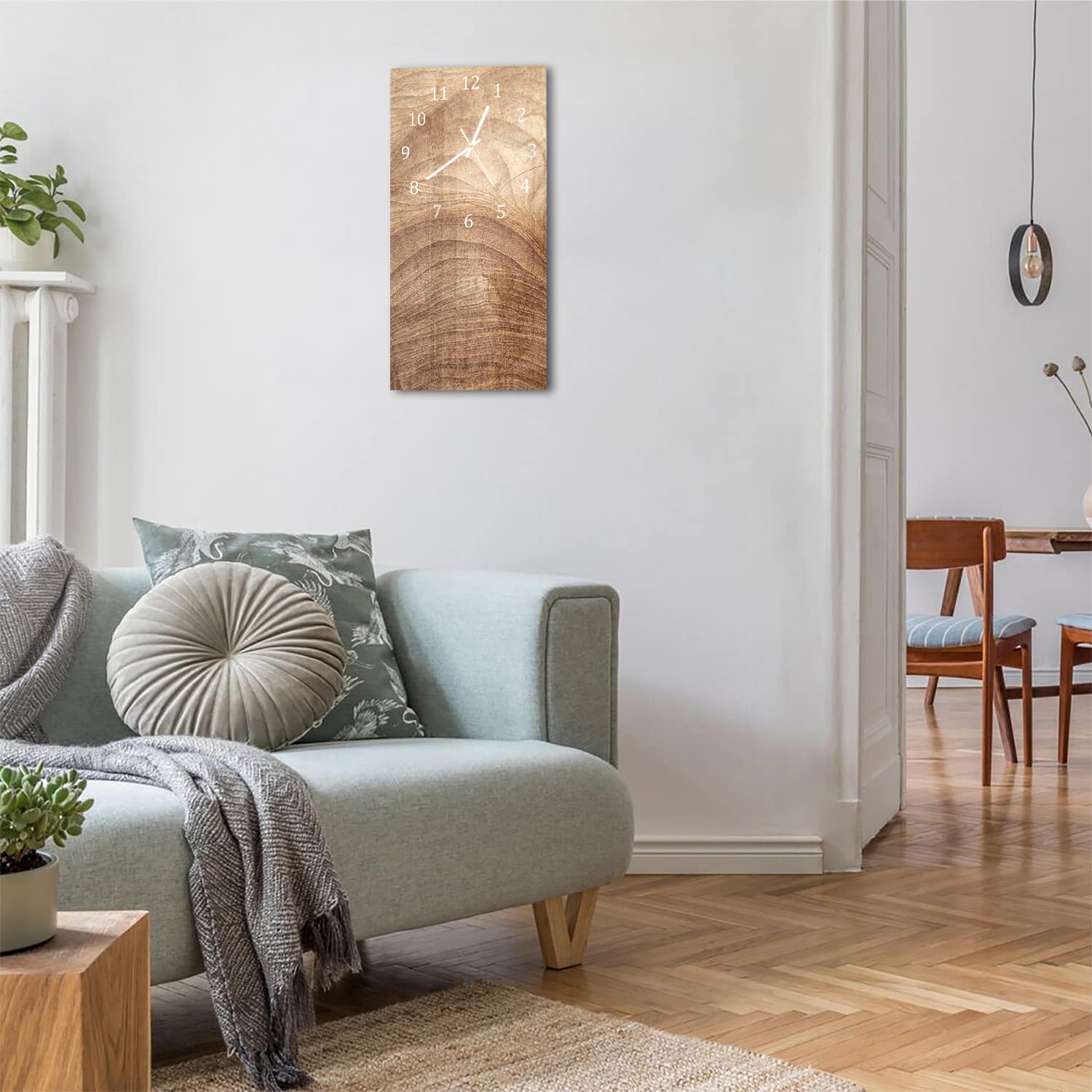 Wanduhr 30x60 - Holztextur