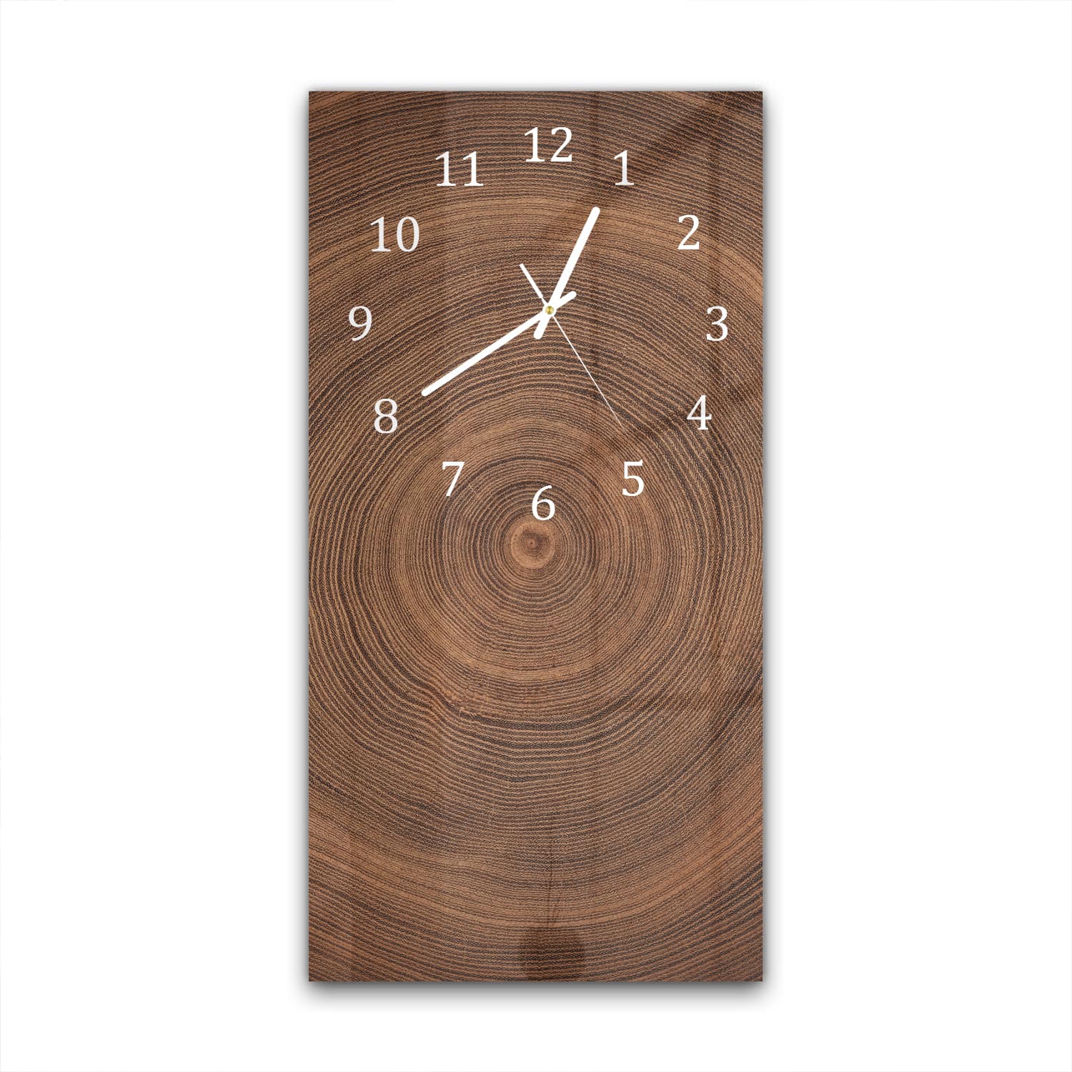 Wanduhr 30x60 - Baumringe