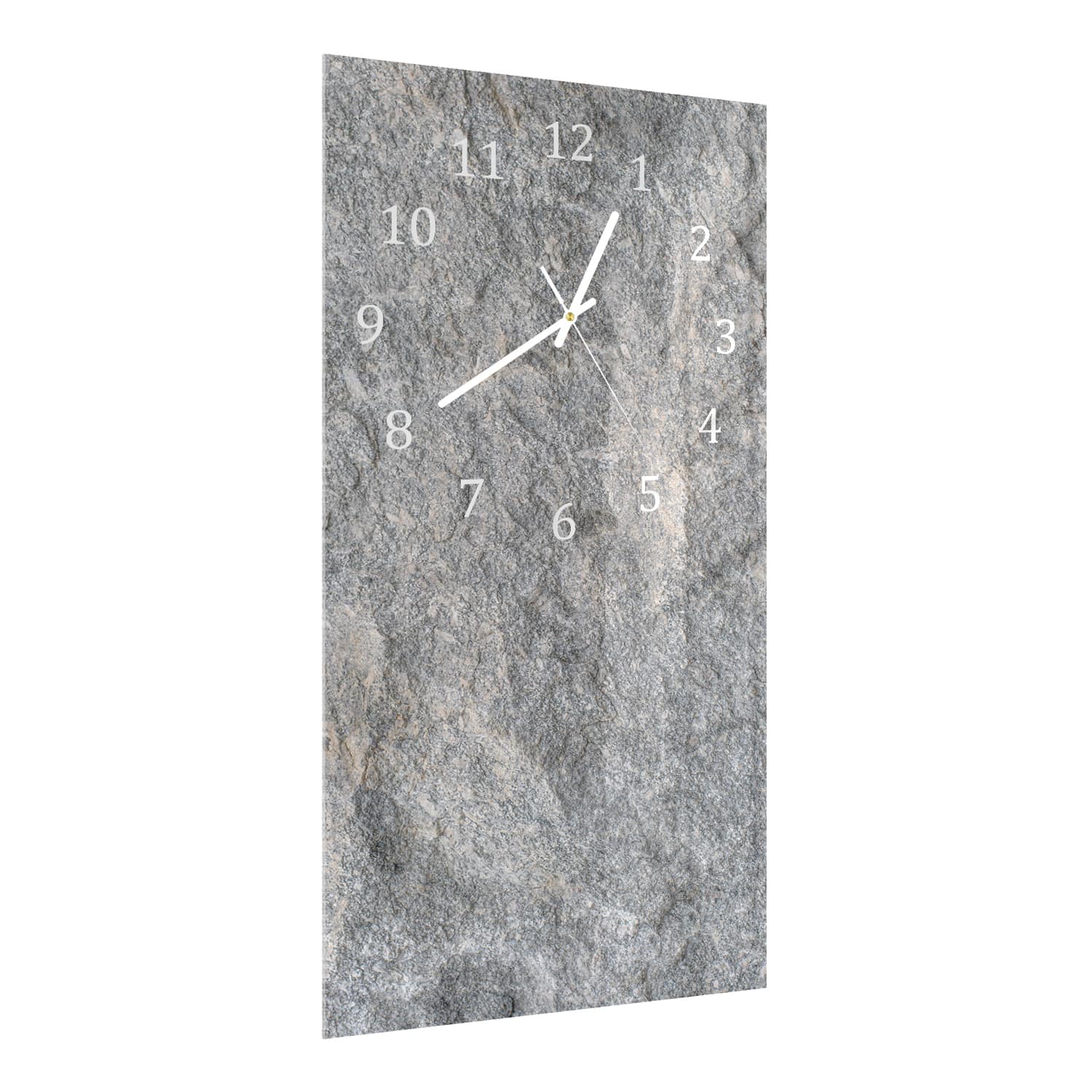 Wanduhr 30x60 - Granit-Steintextur
