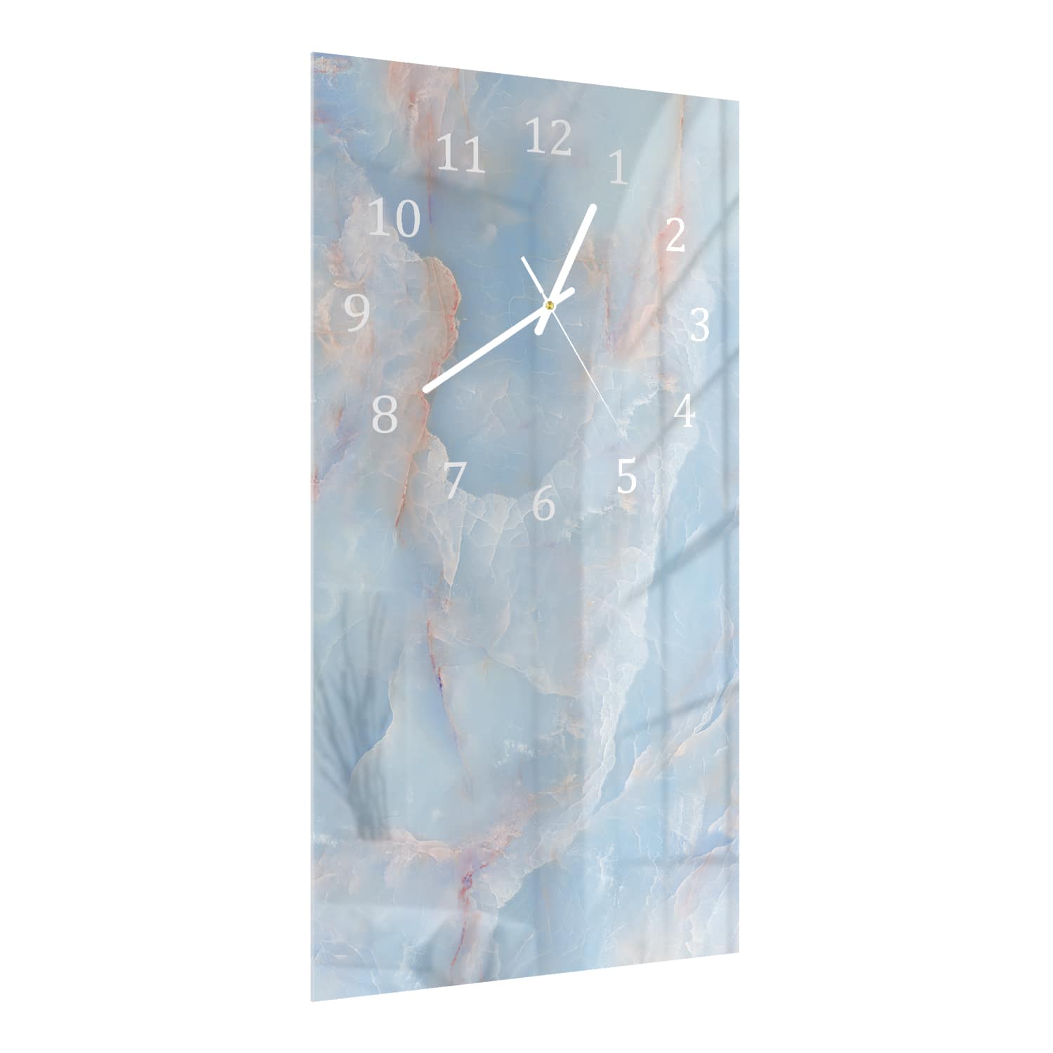 Wanduhr 30x60 - Himmlischer Marmor