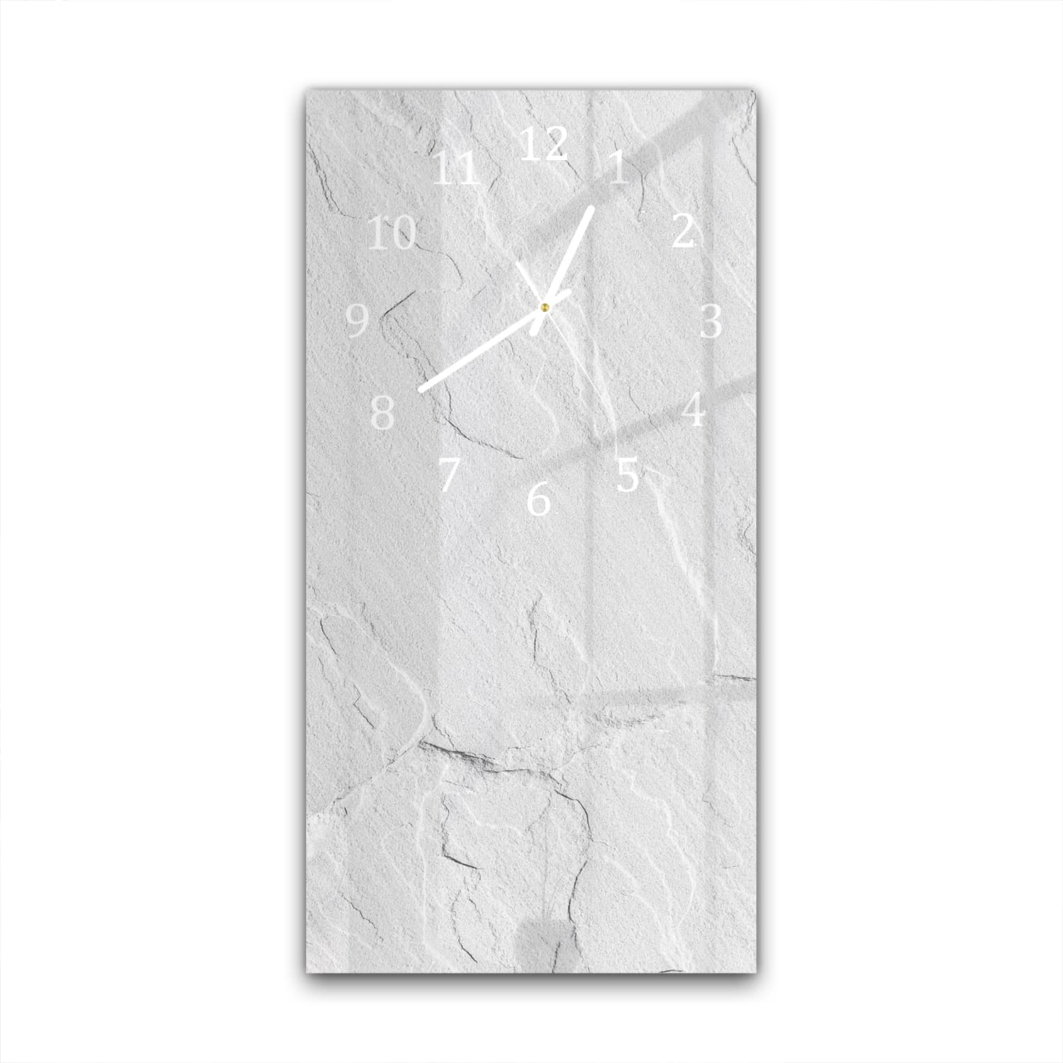 Wanduhr 30x60 - Weißer Schiefer