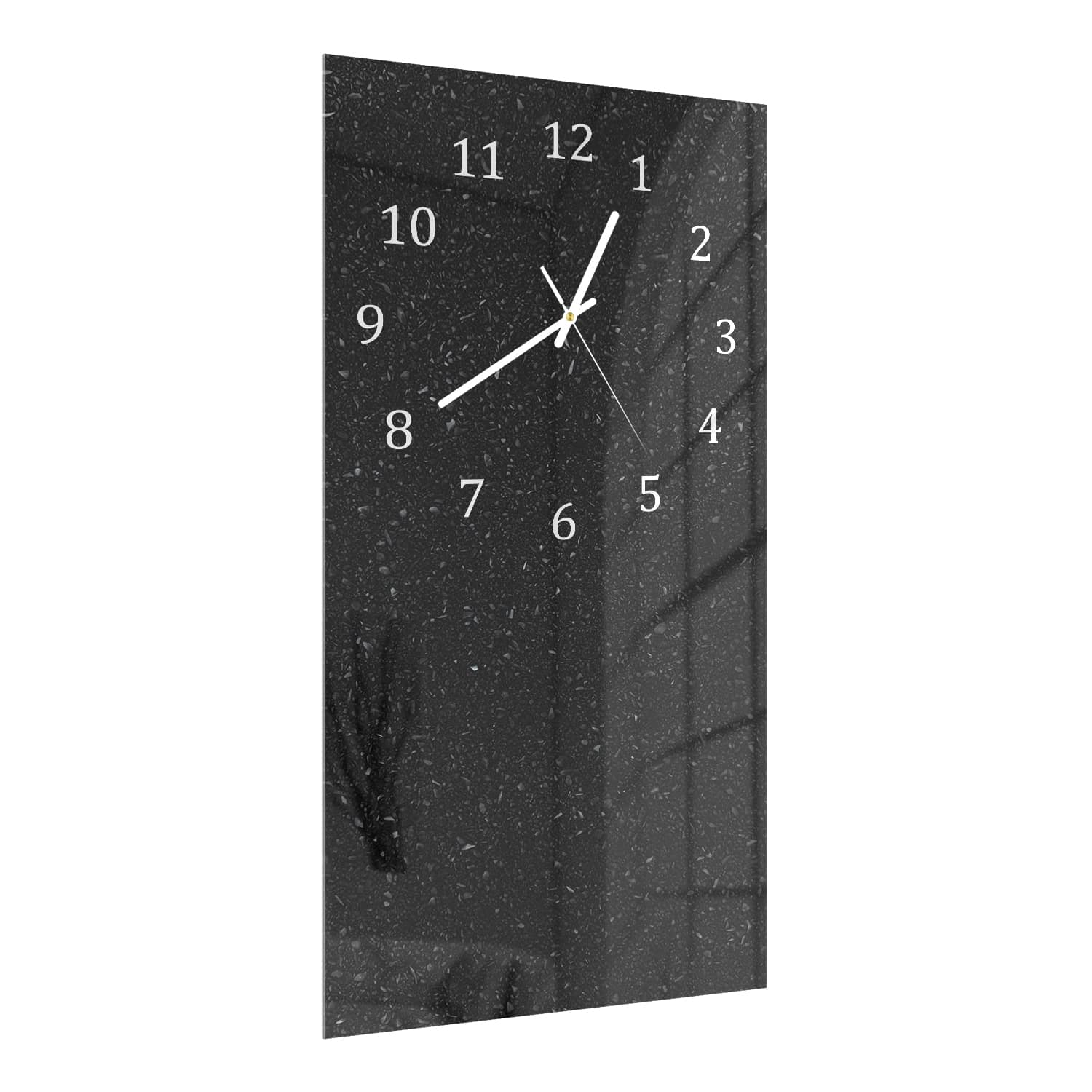 Wanduhr 30x60 - Schwarze Kieselsteine