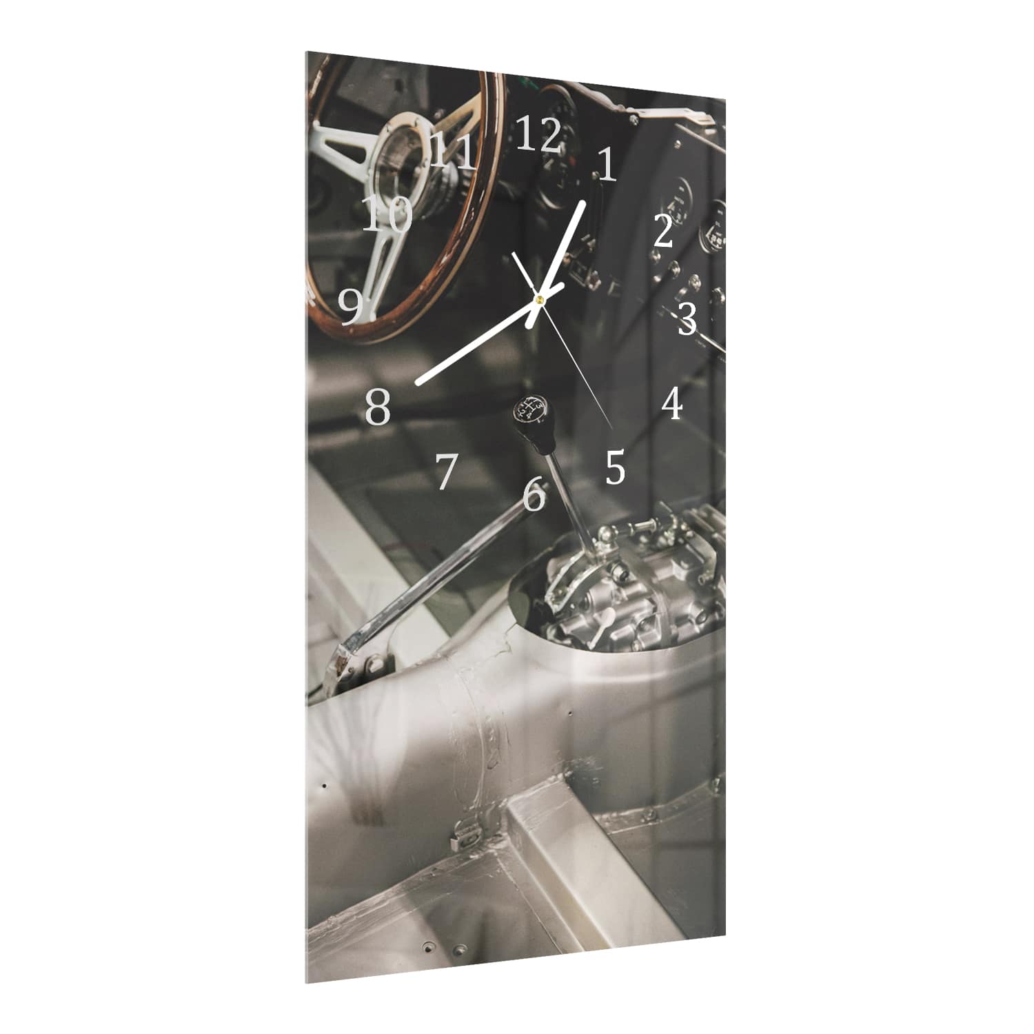 Wanduhr 30x60 - Auto-Innenraum kahl