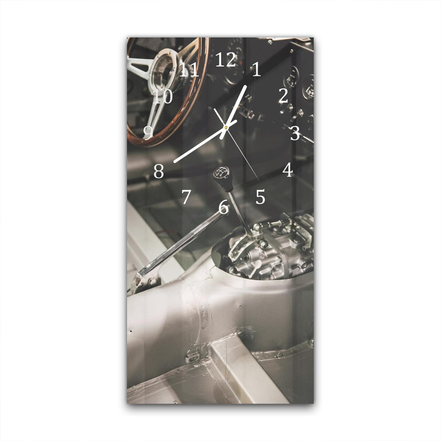 Wanduhr 30x60 - Auto-Innenraum kahl