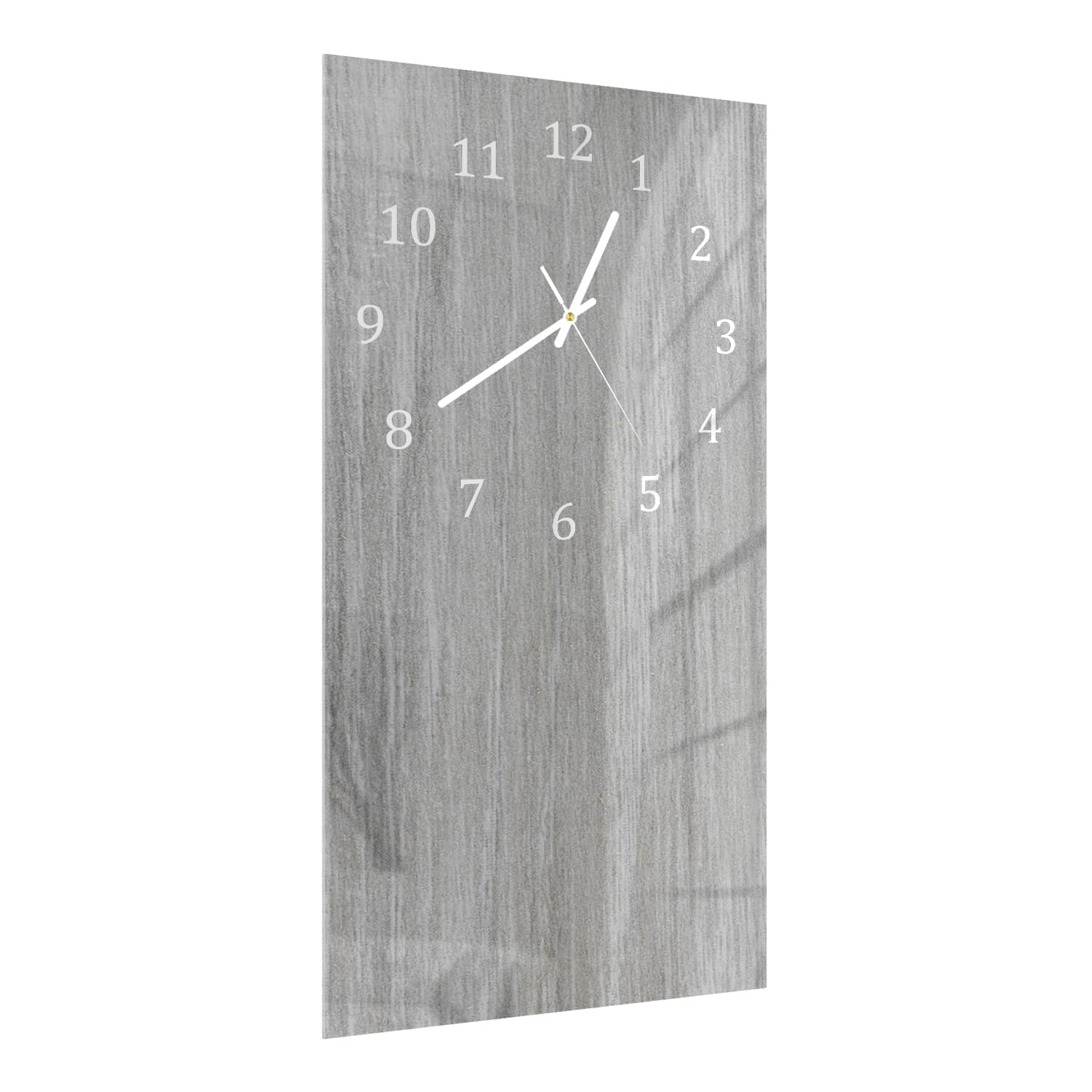 Wanduhr 30x60 - Graues Holz Nahaufnahme