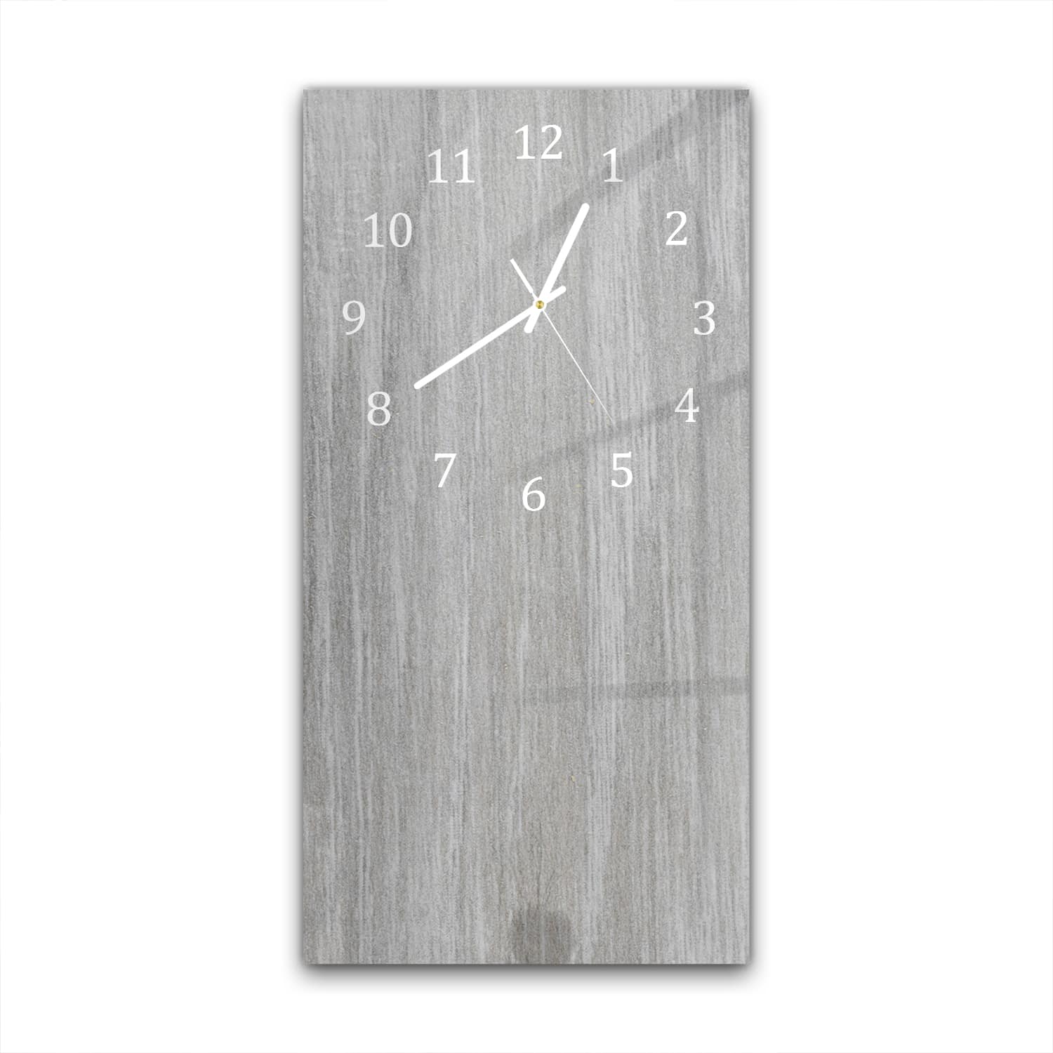 Wanduhr 30x60 - Graues Holz Nahaufnahme