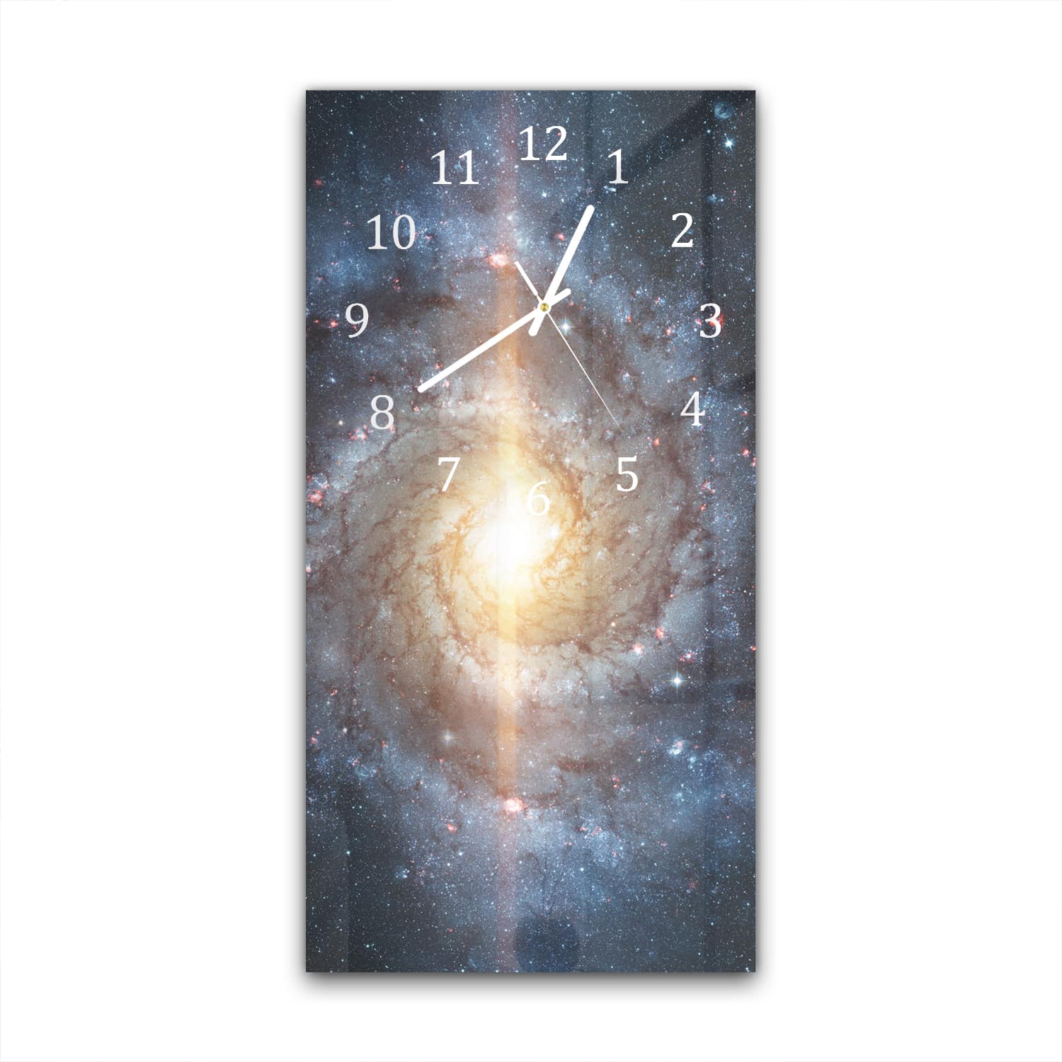 Wanduhr 30x60 - Nebel zwischen den Sternen