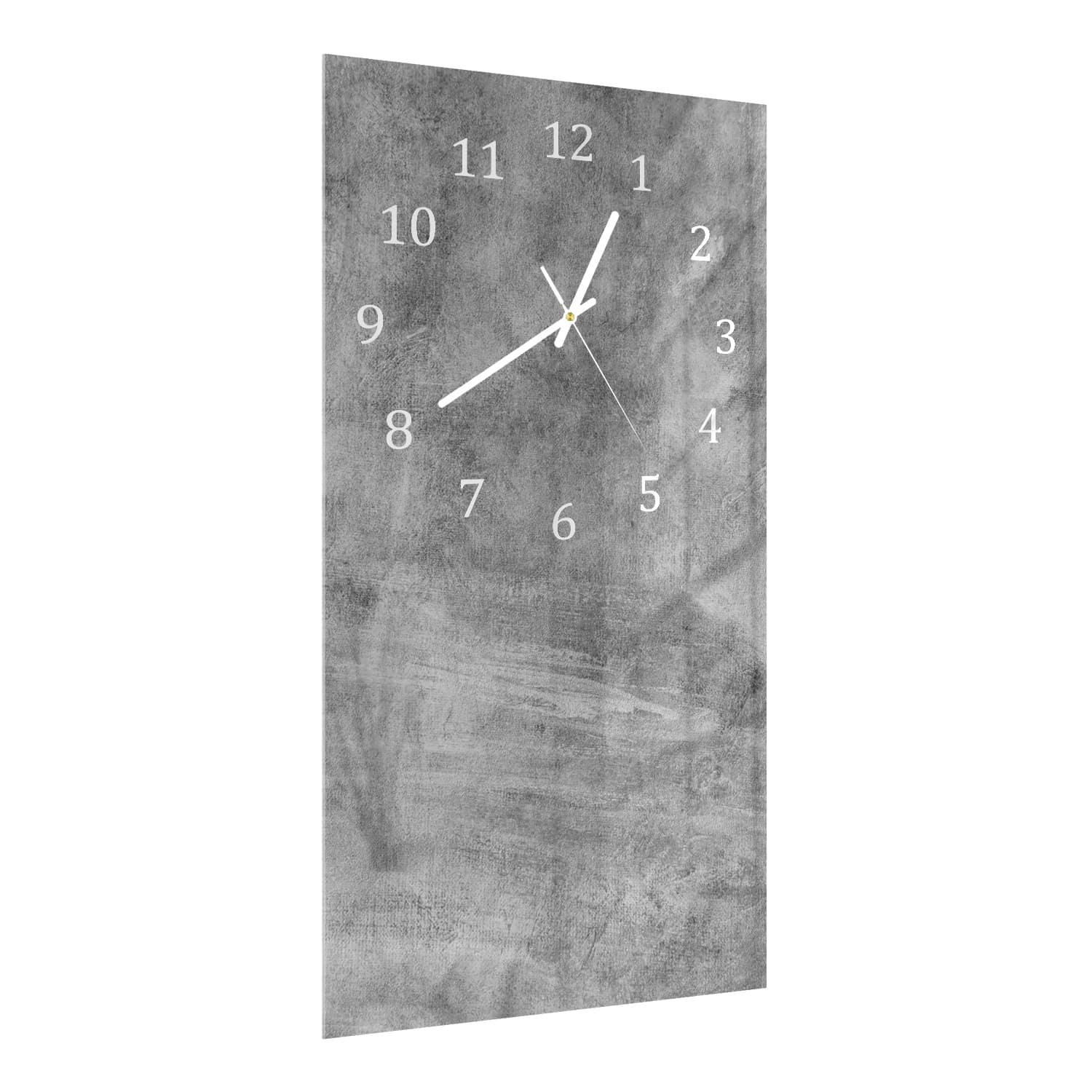 Wanduhr 30x60 - Graue Wand