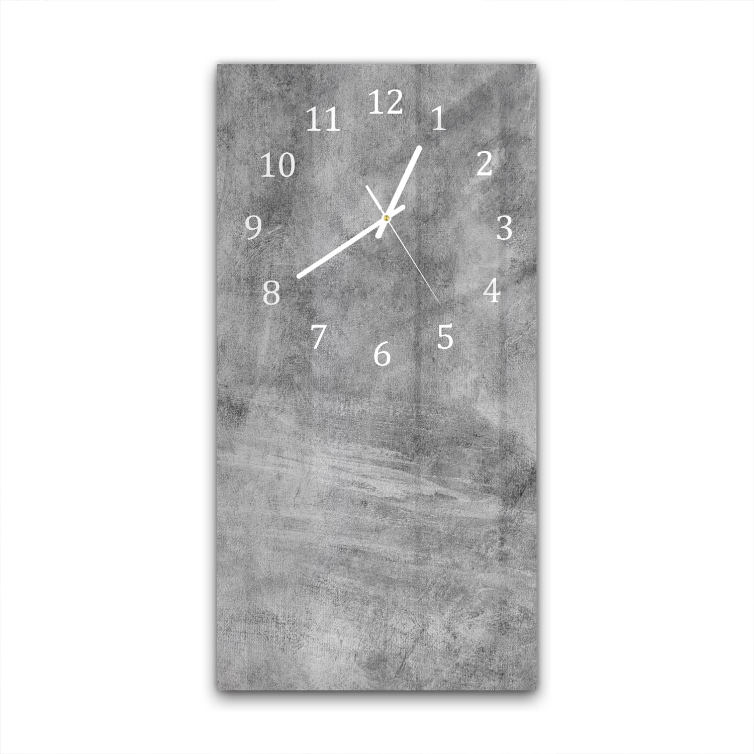 Wanduhr 30x60 - Graue Wand