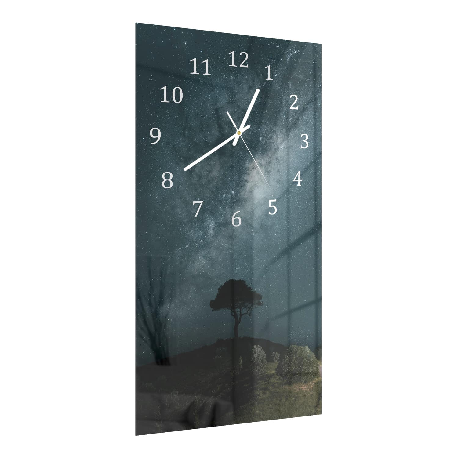 Wanduhr 30x60 - Blick auf die Milchstraße