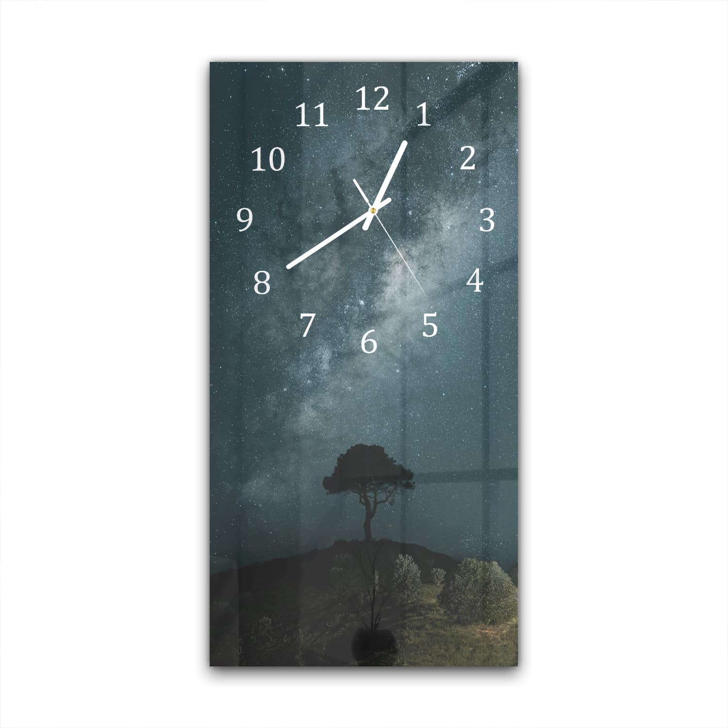 Wanduhr 30x60 - Blick auf die Milchstraße