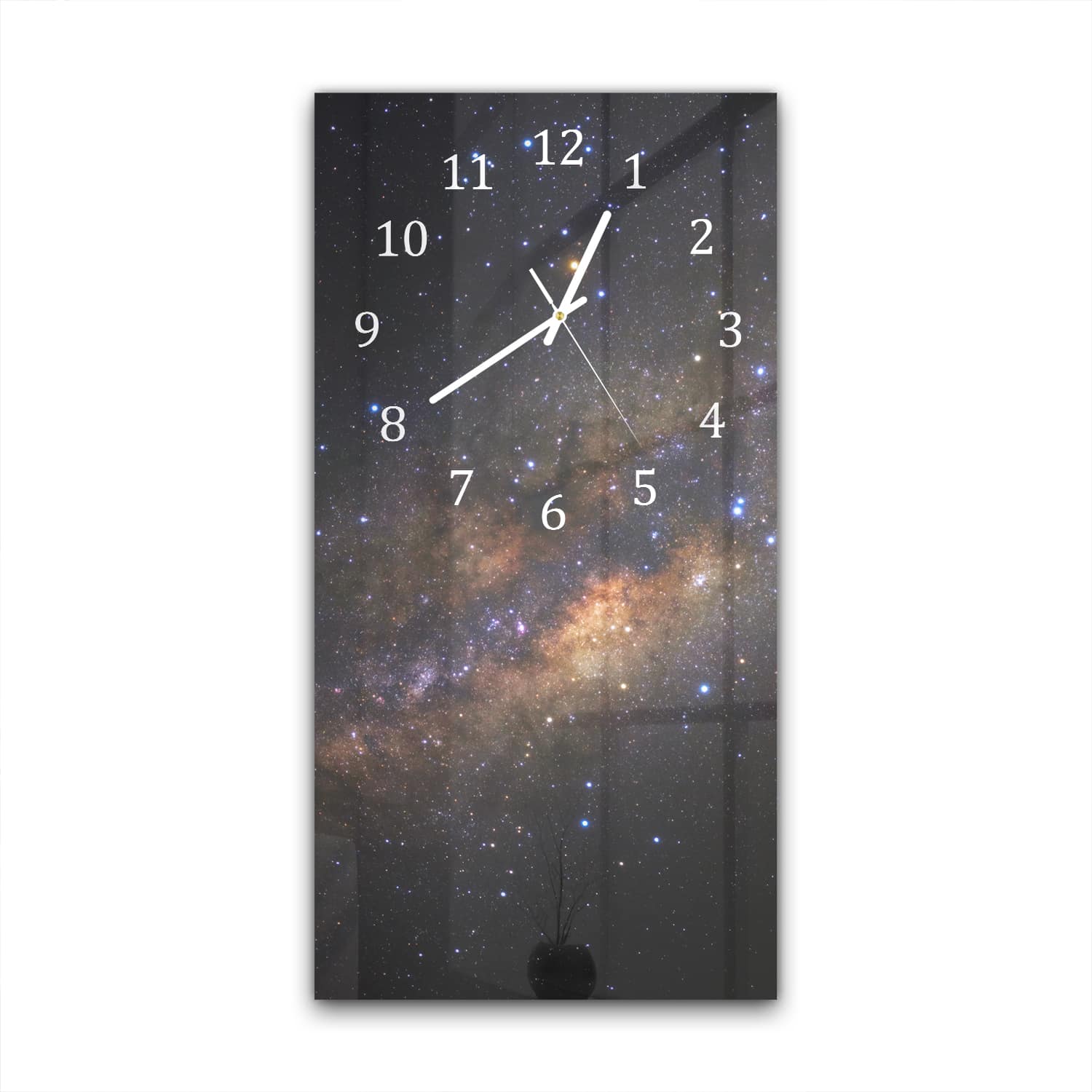 Wanduhr 30x60 - Milchstraße zwischen den Sternen
