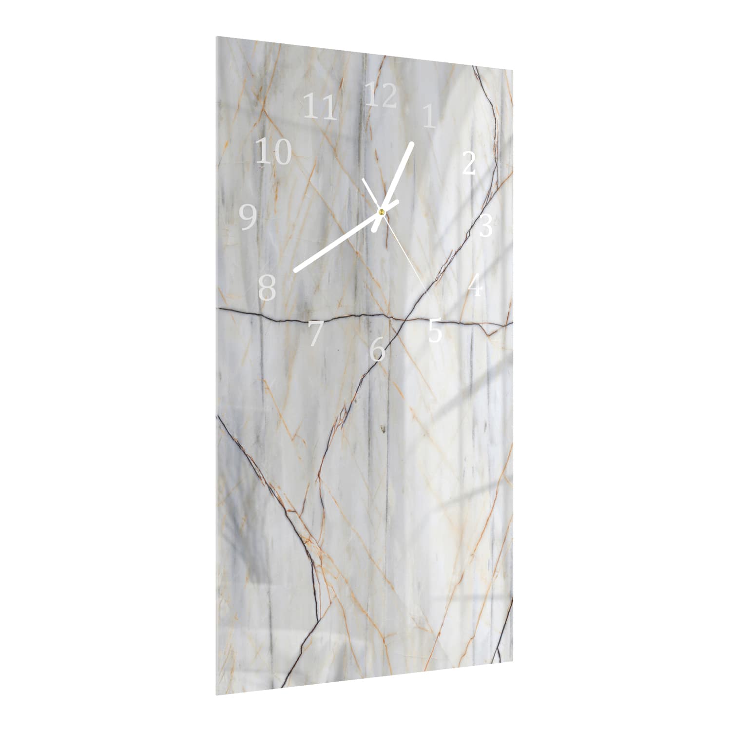 Wanduhr 30x60 - Naturmarmor