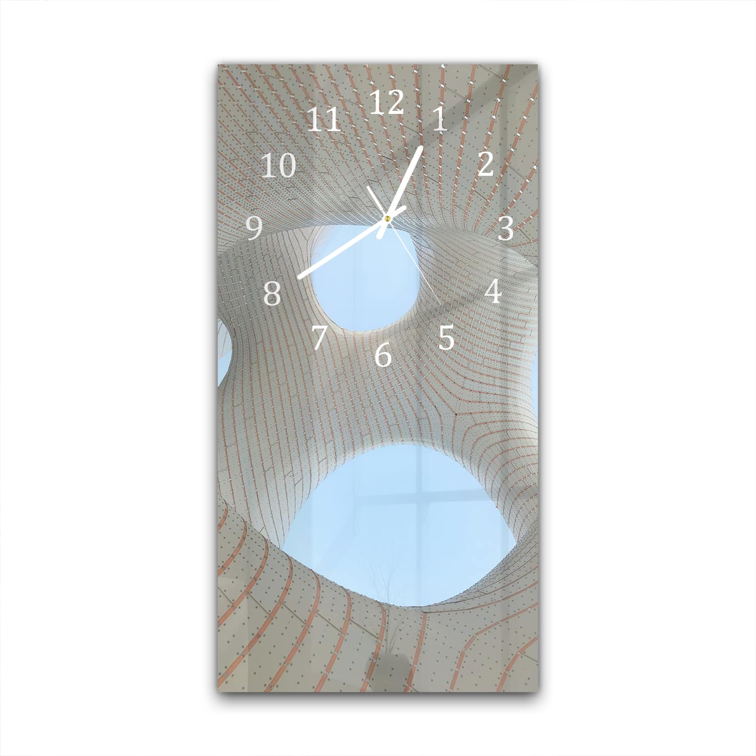 Wanduhr 30x60 - Räumliche Abstraktion