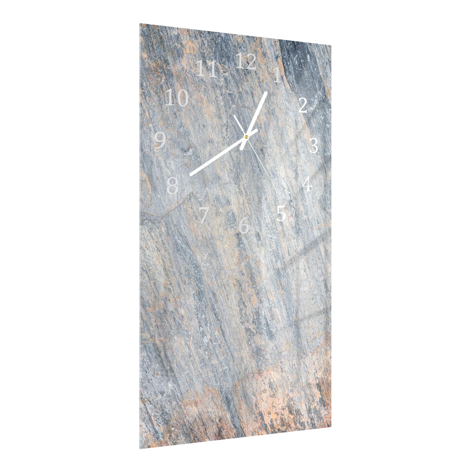 Wanduhr 30x60 - Bunter Schiefer