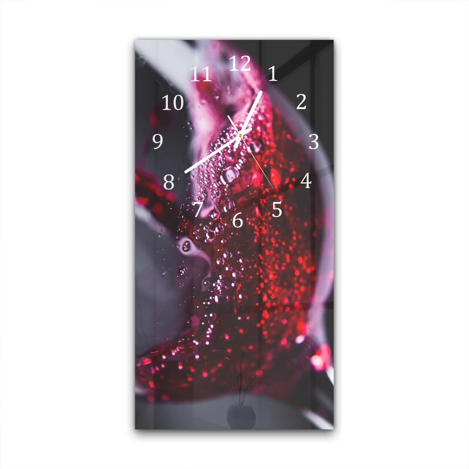 Wanduhr 30x60 - Wein im Detail