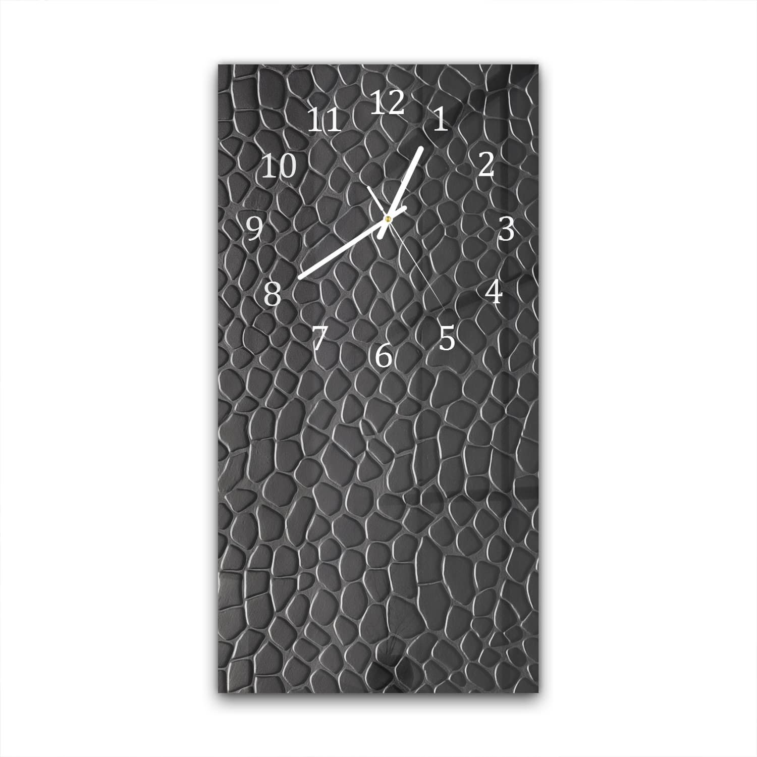 Wanduhr 30x60 - Nahaufnahme Leder