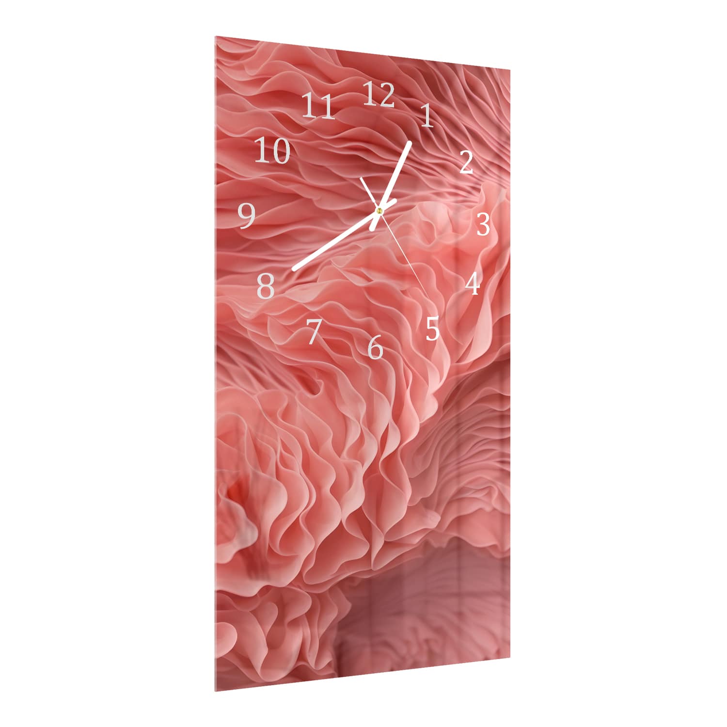 Wanduhr 30x60 - Organische Textur von Korallen