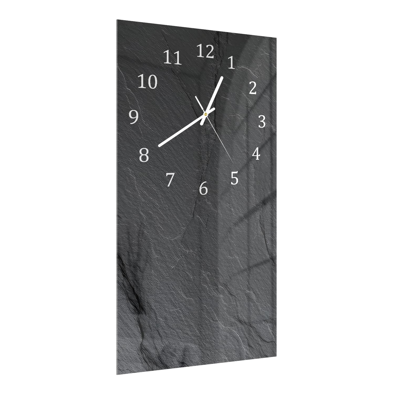Wanduhr 30x60 - Schiefer-Textur