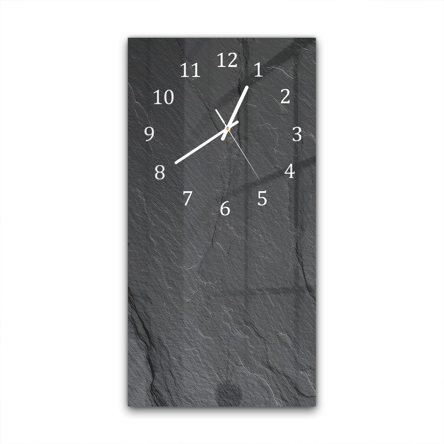 Wanduhr 30x60 - Schiefer-Textur