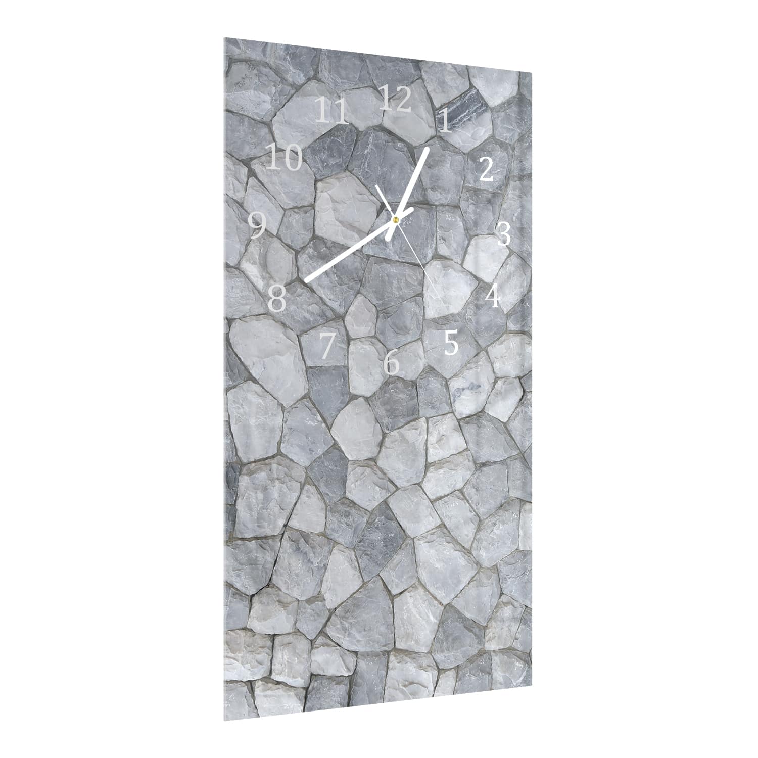 Wanduhr 30x60 - Dekorative Schieferwand