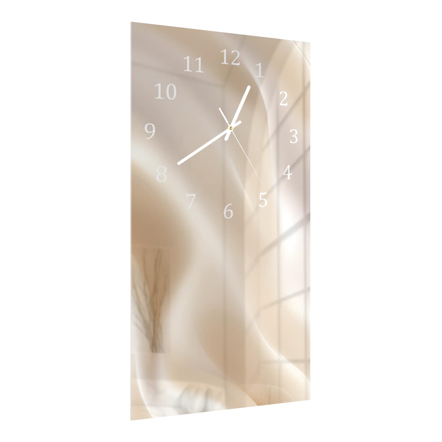Wanduhr 30x60 - Pastell-Textur