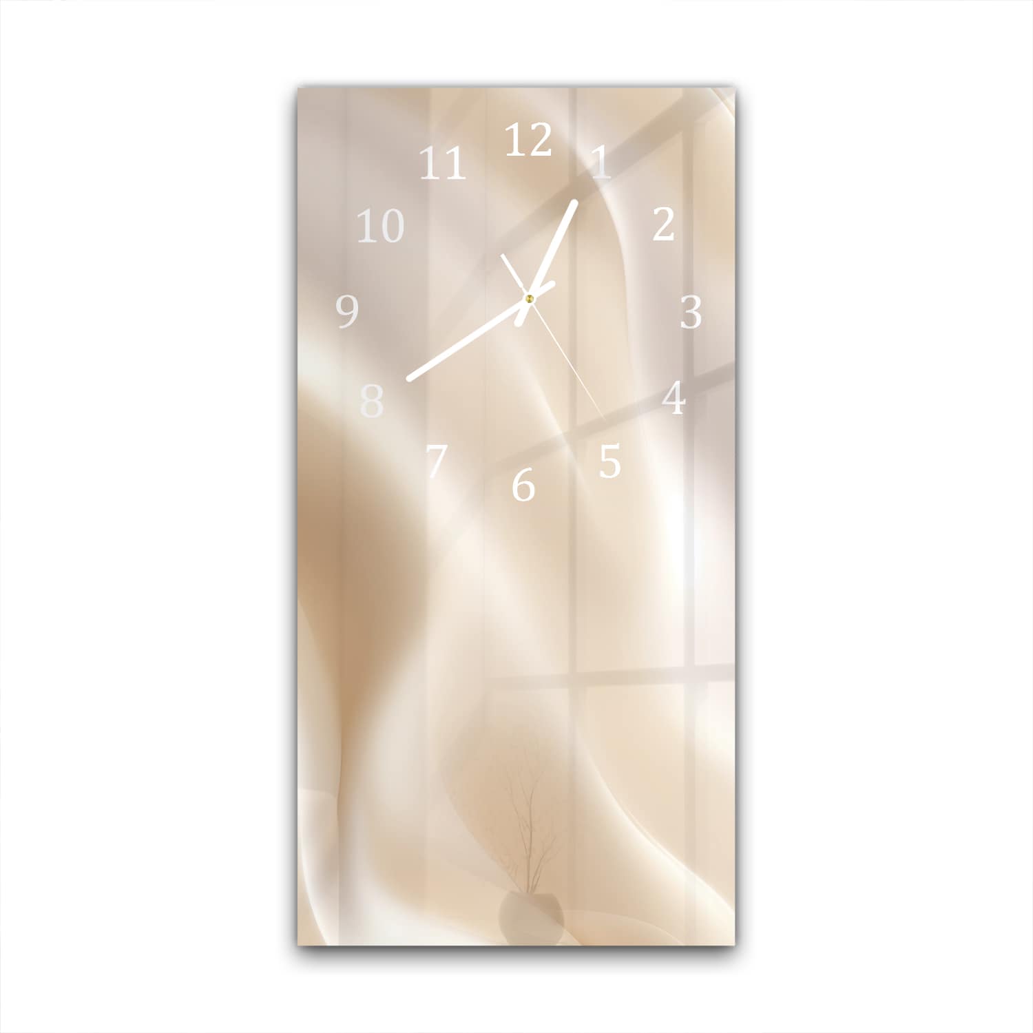 Wanduhr 30x60 - Pastell-Textur