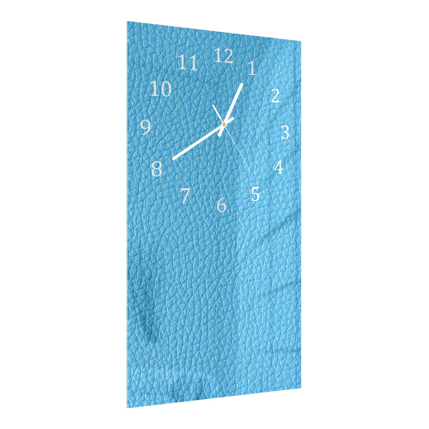 Wanduhr 30x60 - Hellblauer See