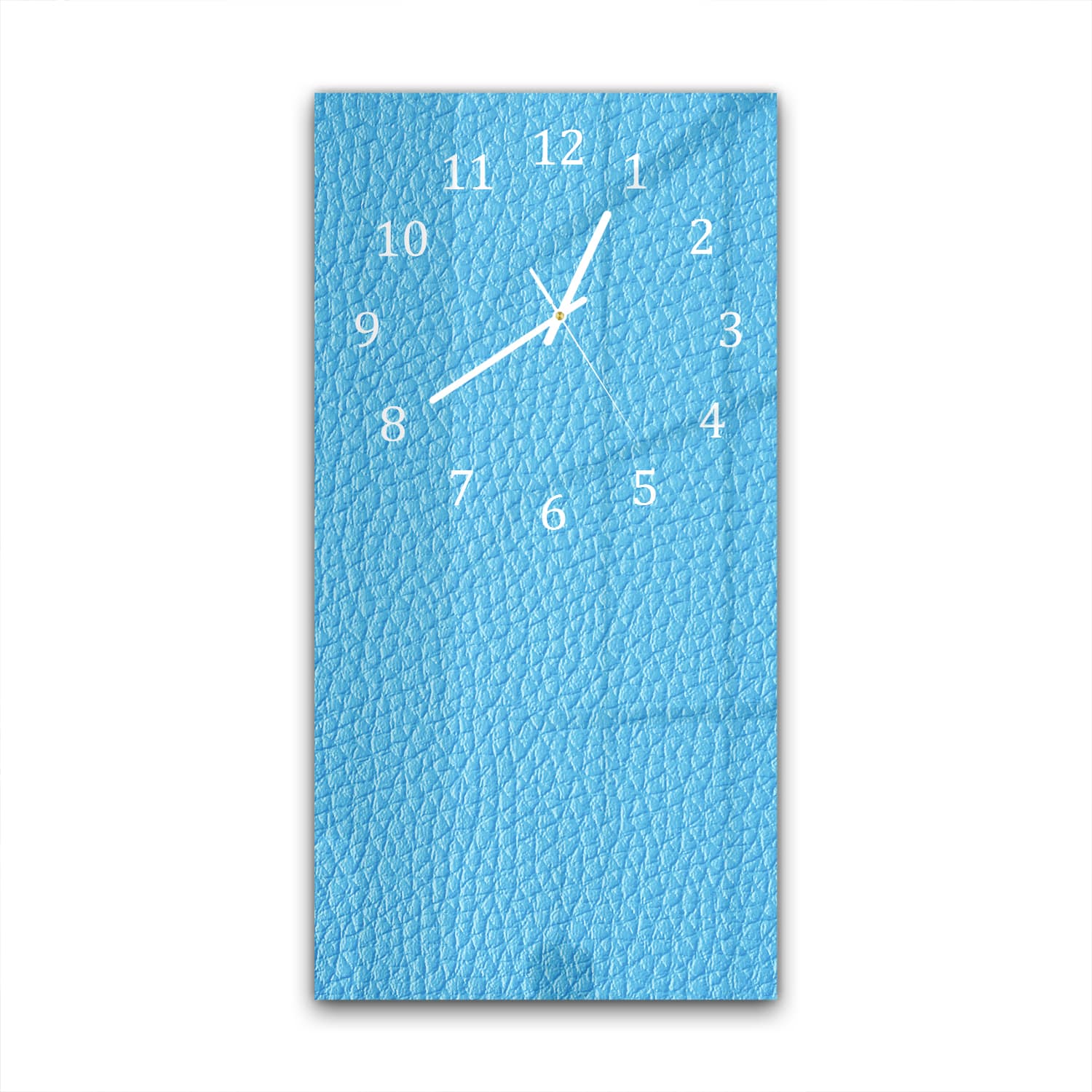 Wanduhr 30x60 - Hellblauer See