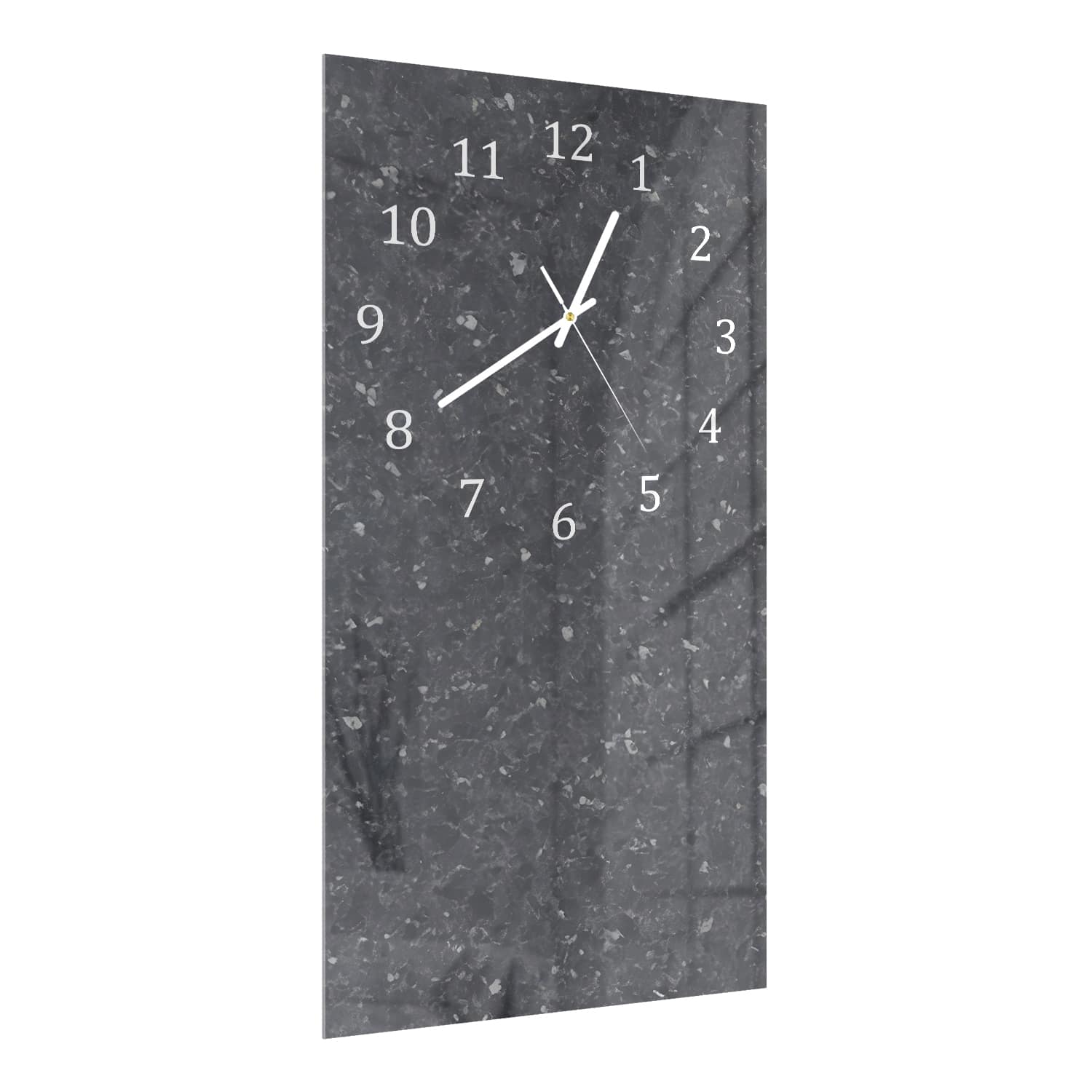 Wanduhr 30x60 - Schwarzer Granit