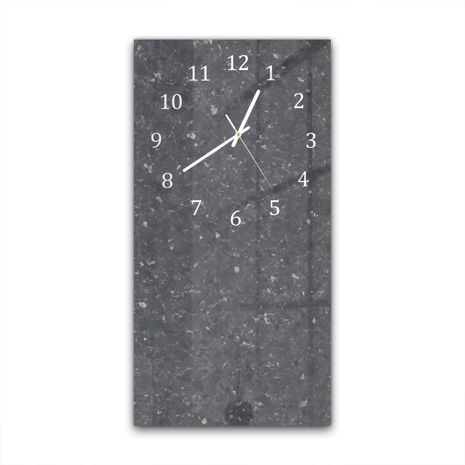 Wanduhr 30x60 - Schwarzer Granit