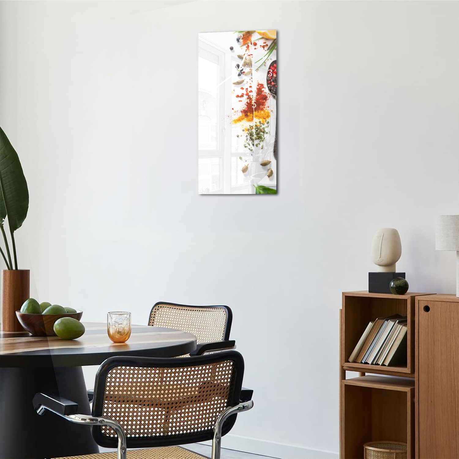 Wanduhr 30x60 - Palette der Gewürze