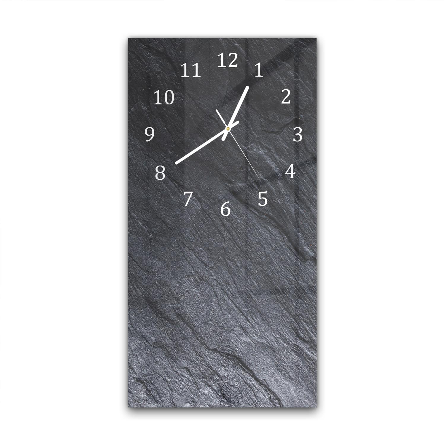 Wanduhr 30x60 - Schwarzer Schiefer