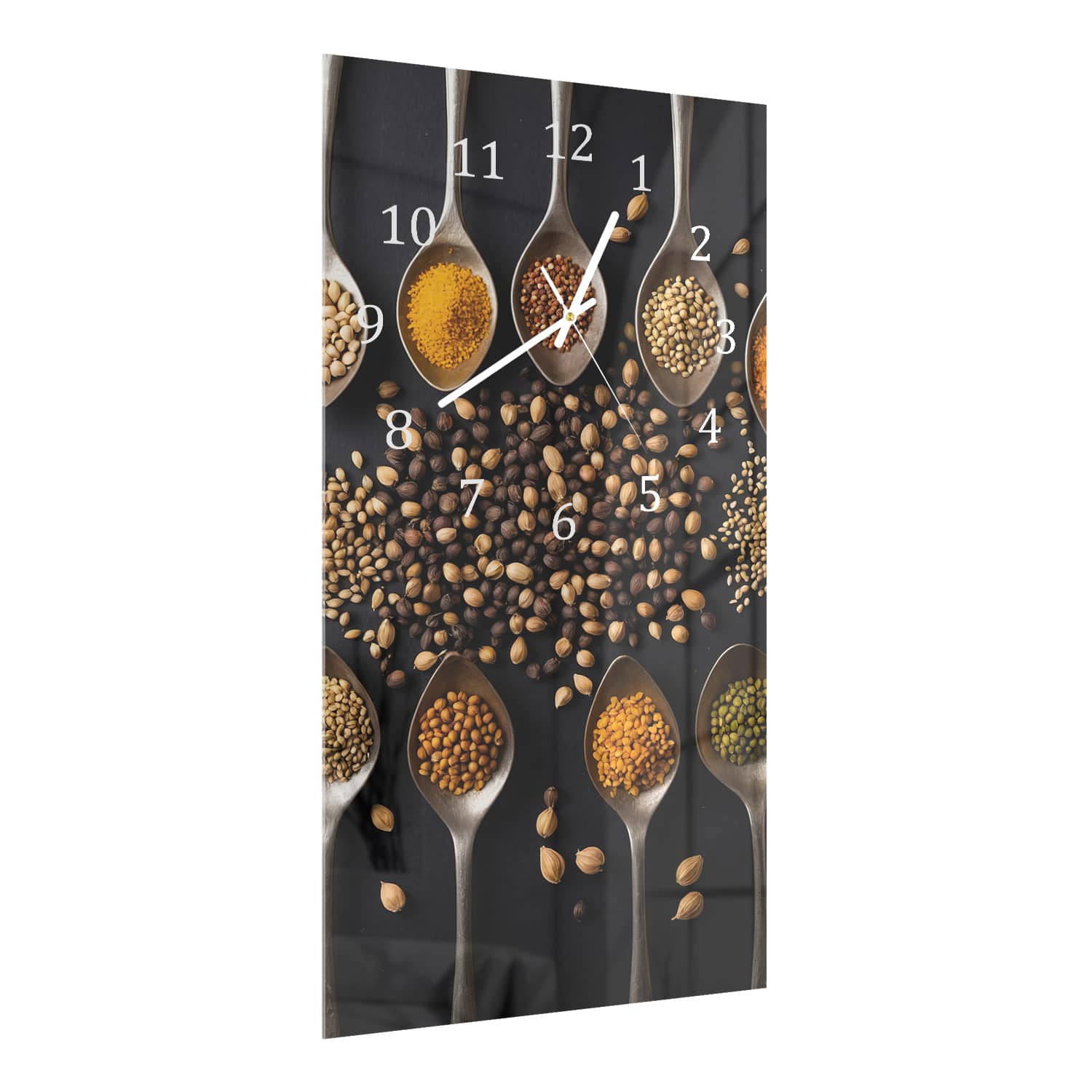 Wanduhr 30x60 - Samen und Kräuter