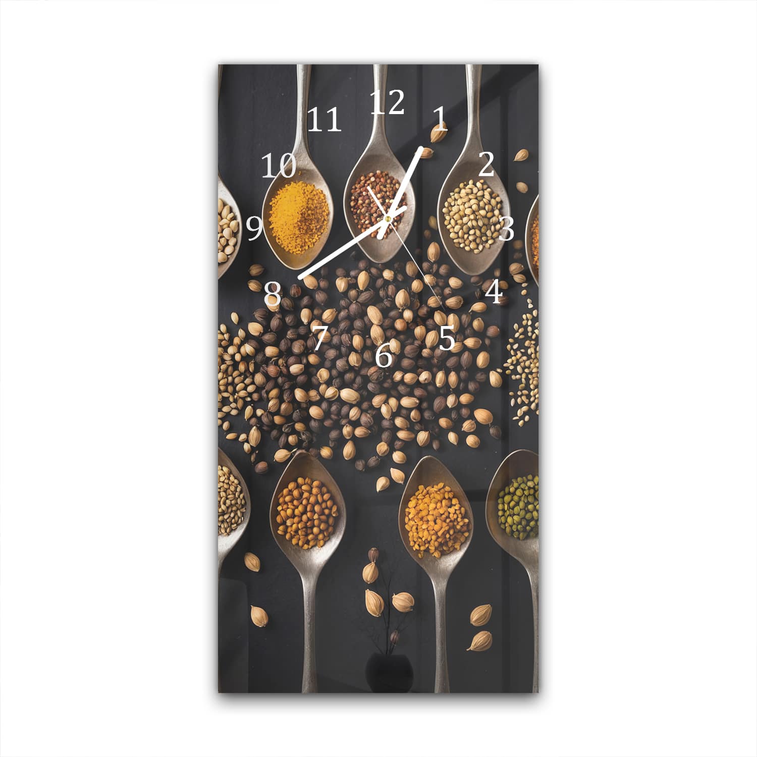 Wanduhr 30x60 - Samen und Kräuter