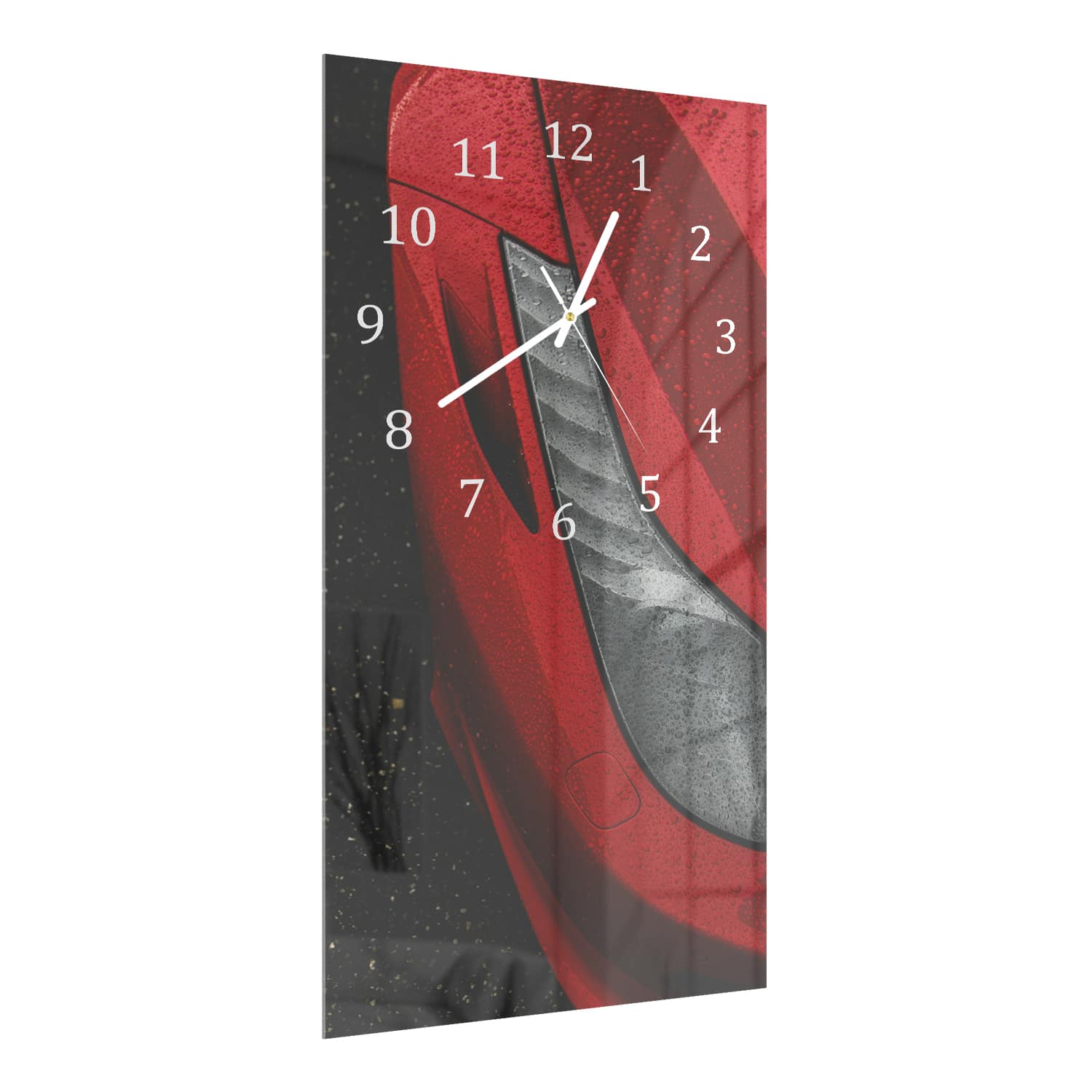 Wanduhr 30x60 - Ferrari-Scheinwerfer