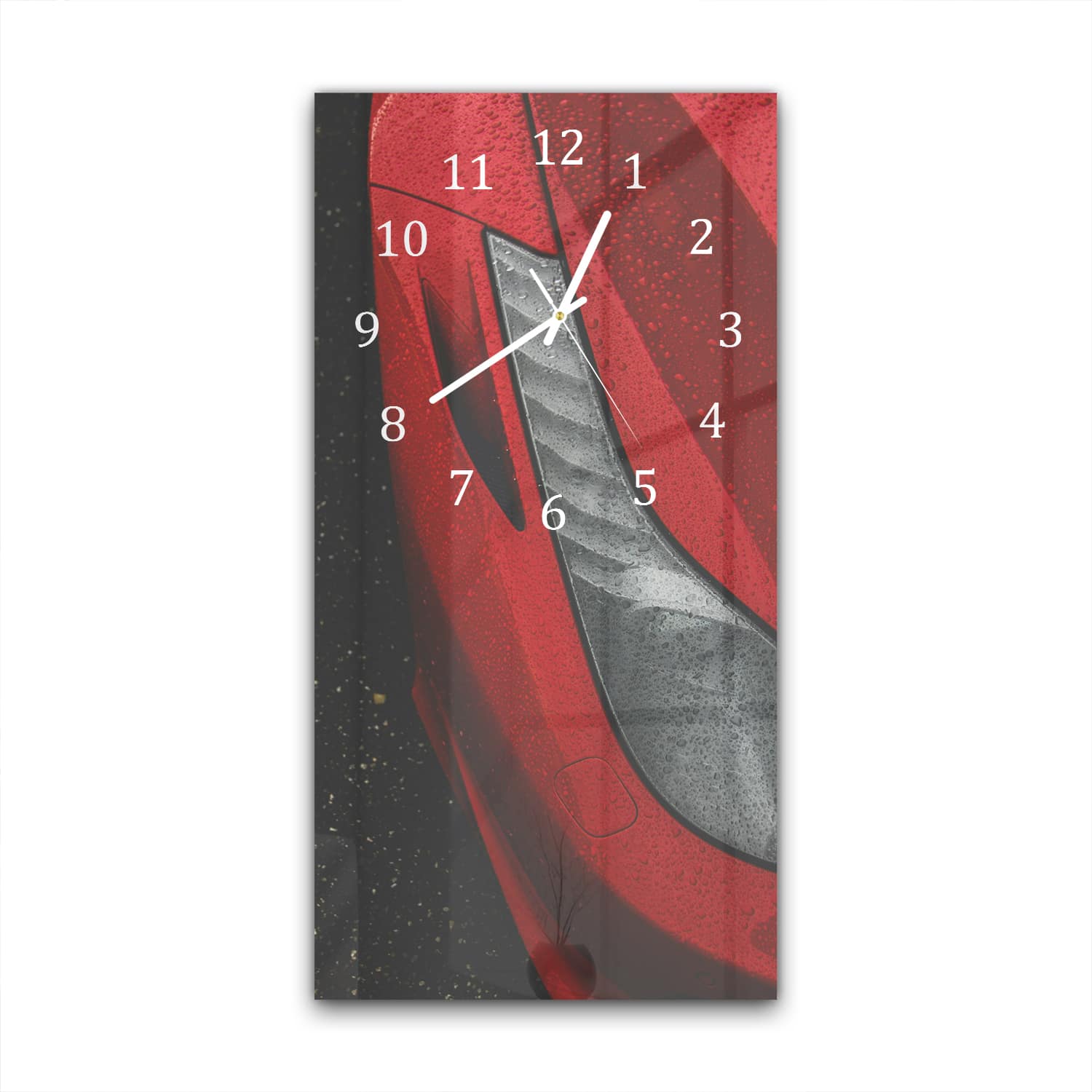 Wanduhr 30x60 - Ferrari-Scheinwerfer