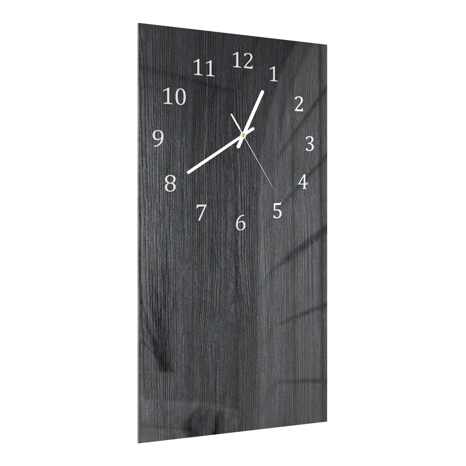 Wanduhr 30x60 - Dunkles Holz