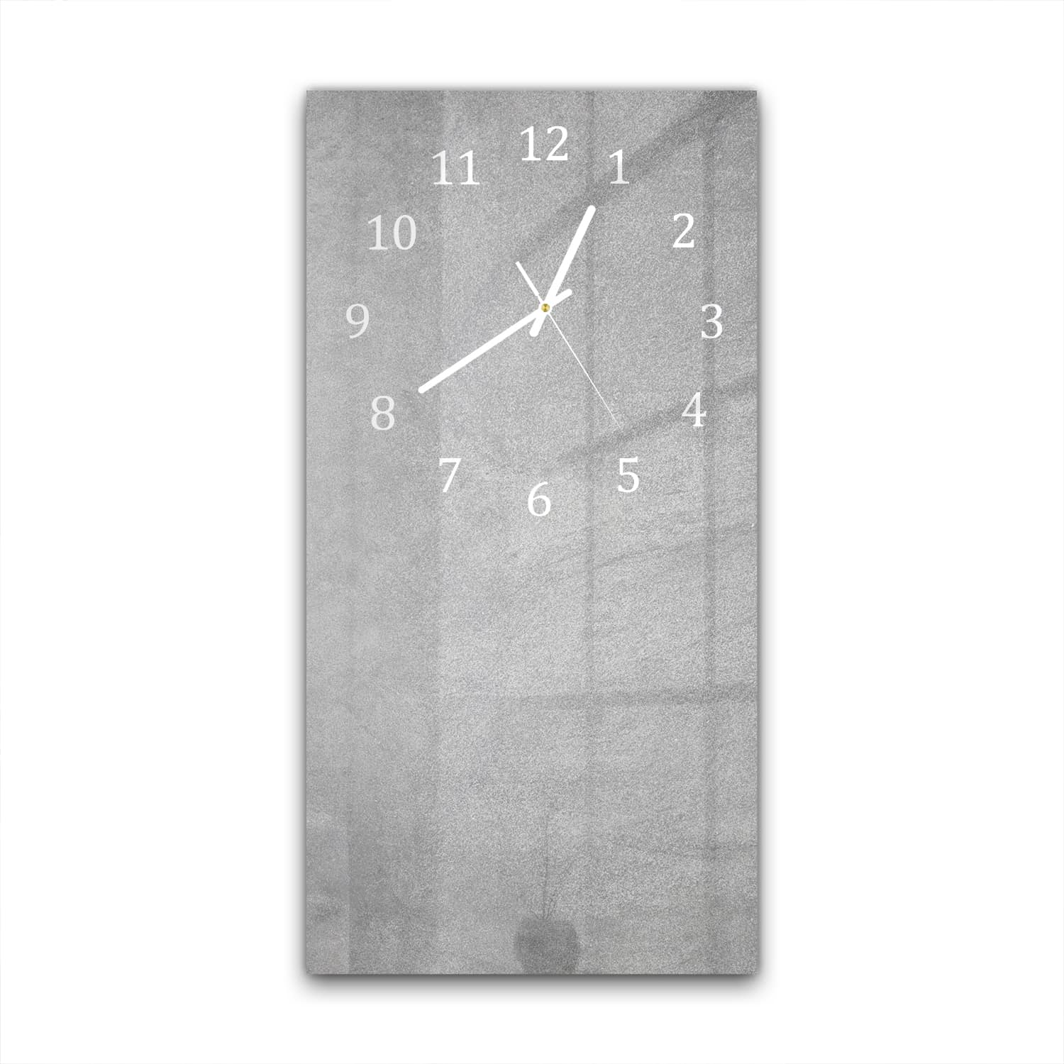 Wanduhr 30x60 - Graue Betonwand