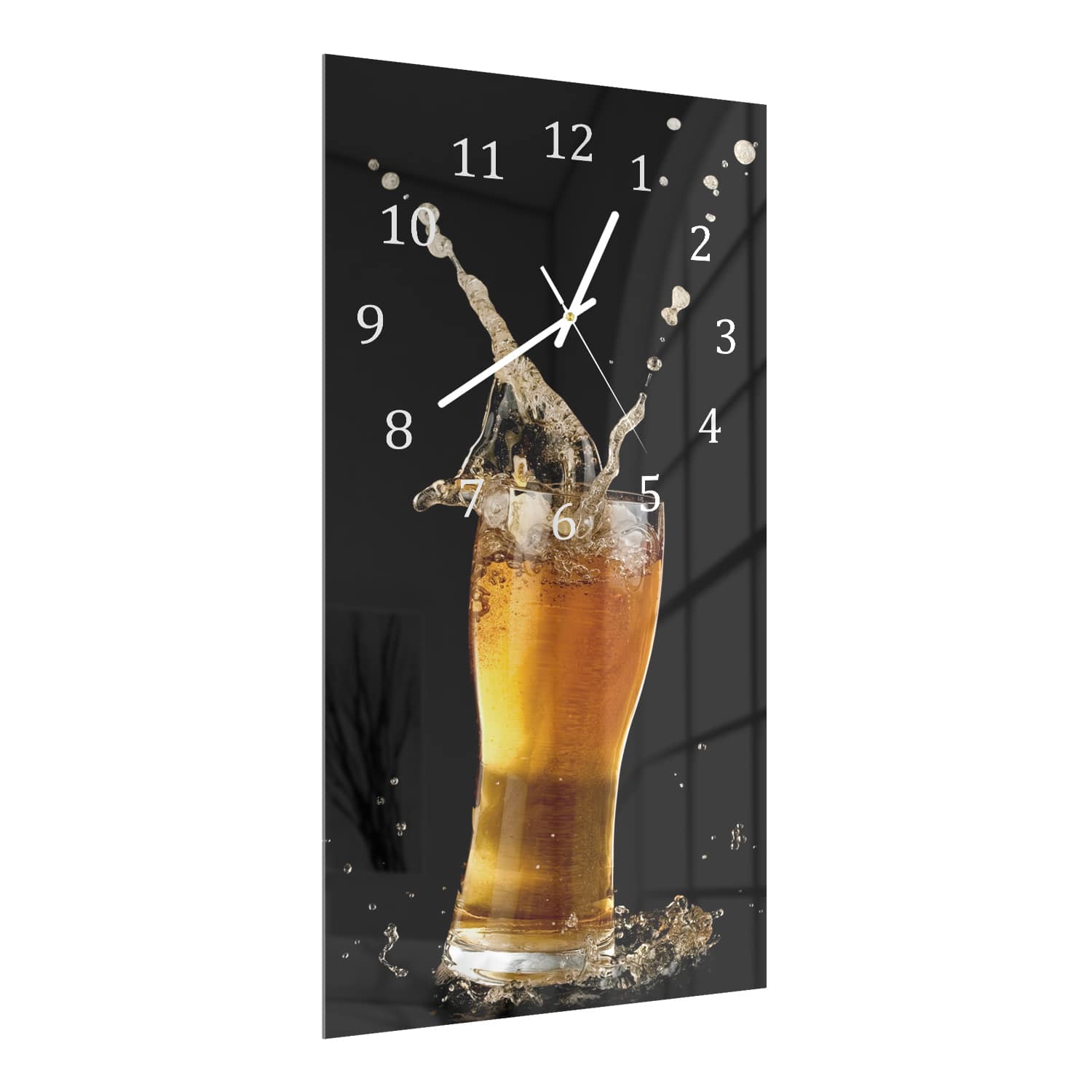 Wanduhr 30x60 - Bierspritzer