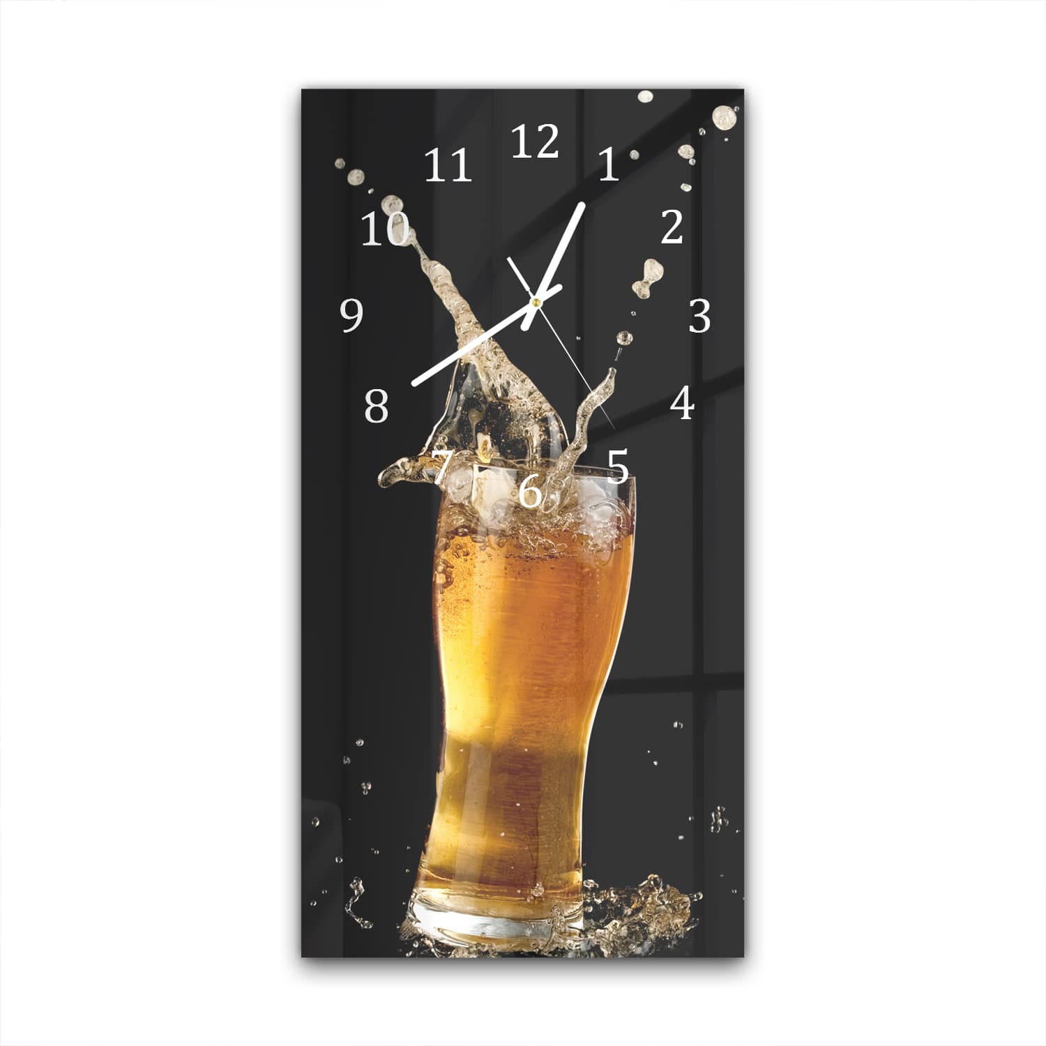 Wanduhr 30x60 - Bierspritzer