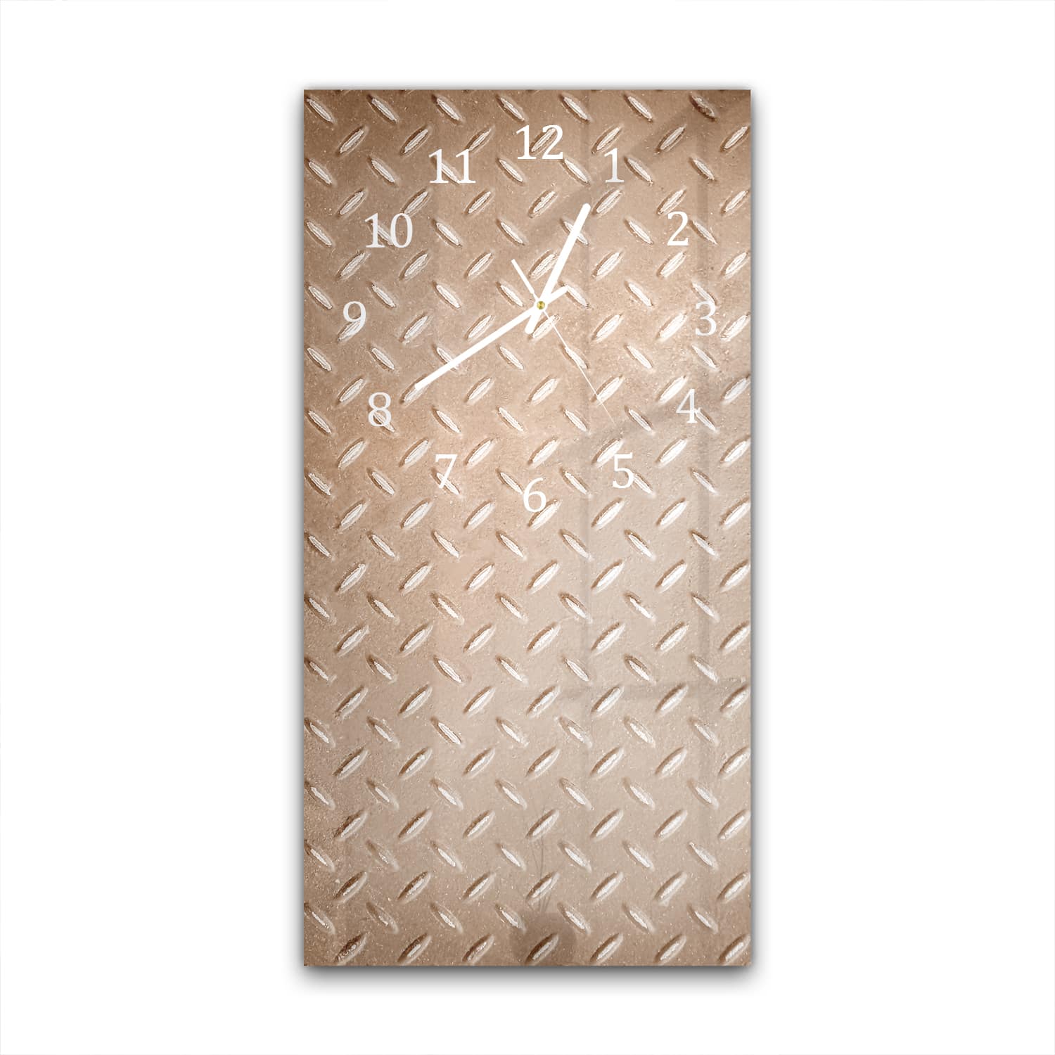 Wanduhr 30x60 - Rostige Riffelblech