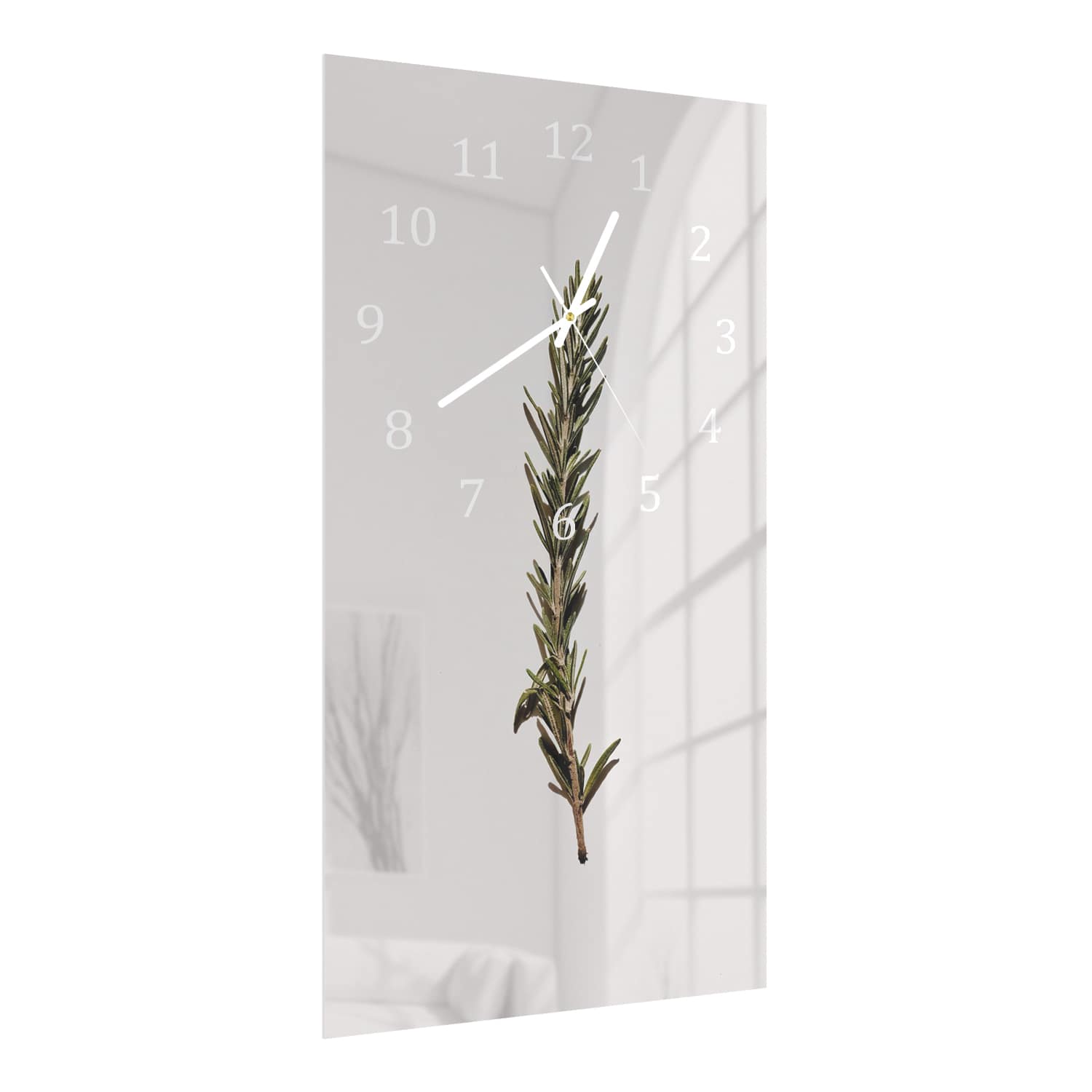 Wanduhr 30x60 - Rosmarinzweig