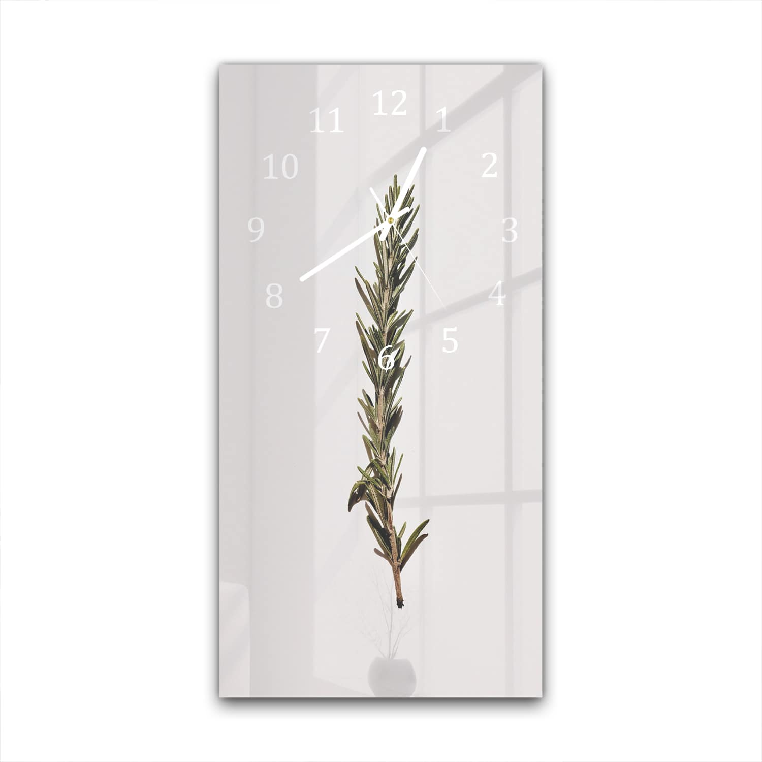 Wanduhr 30x60 - Rosmarinzweig