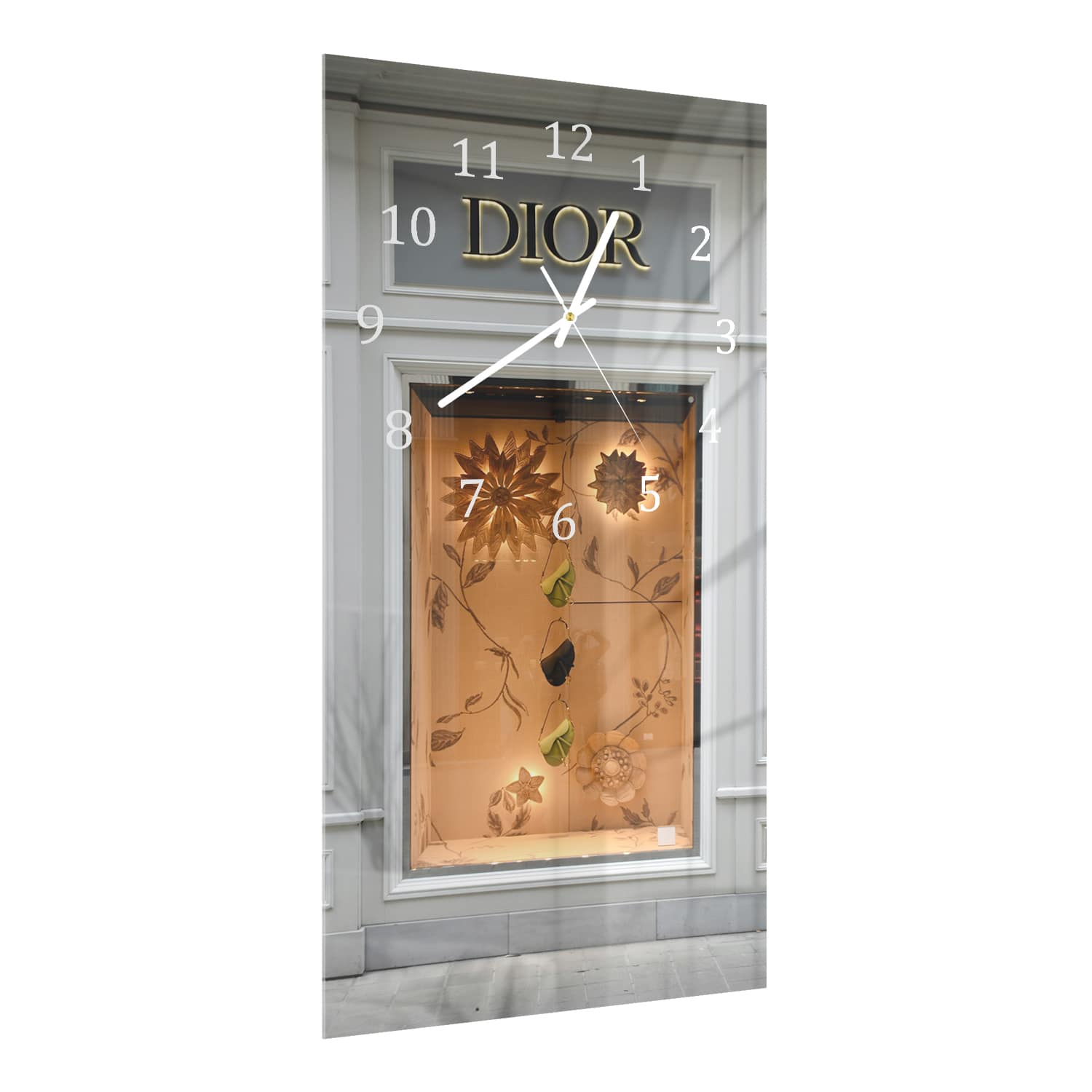 Wanduhr 30x60 - Dior-Ladenfront