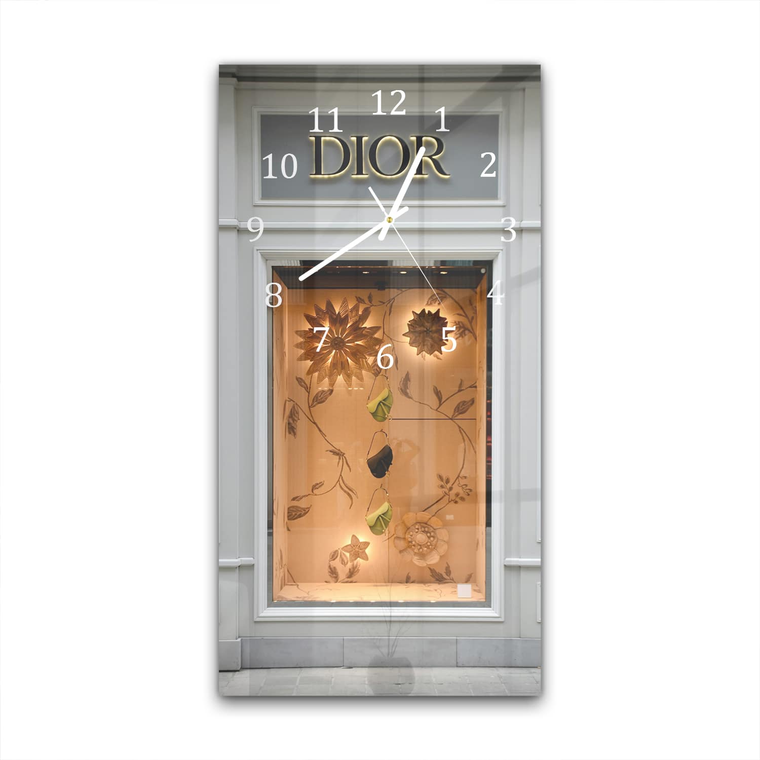 Wanduhr 30x60 - Dior-Ladenfront