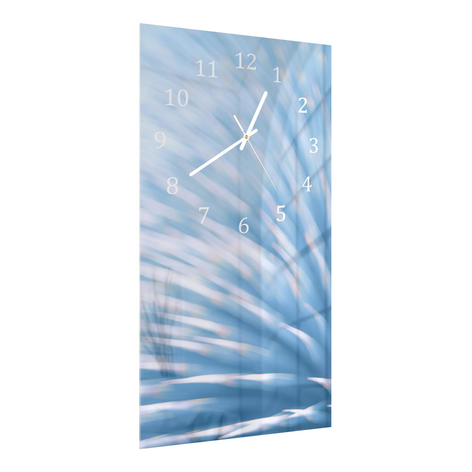 Wanduhr 30x60 - Blaue Punkte