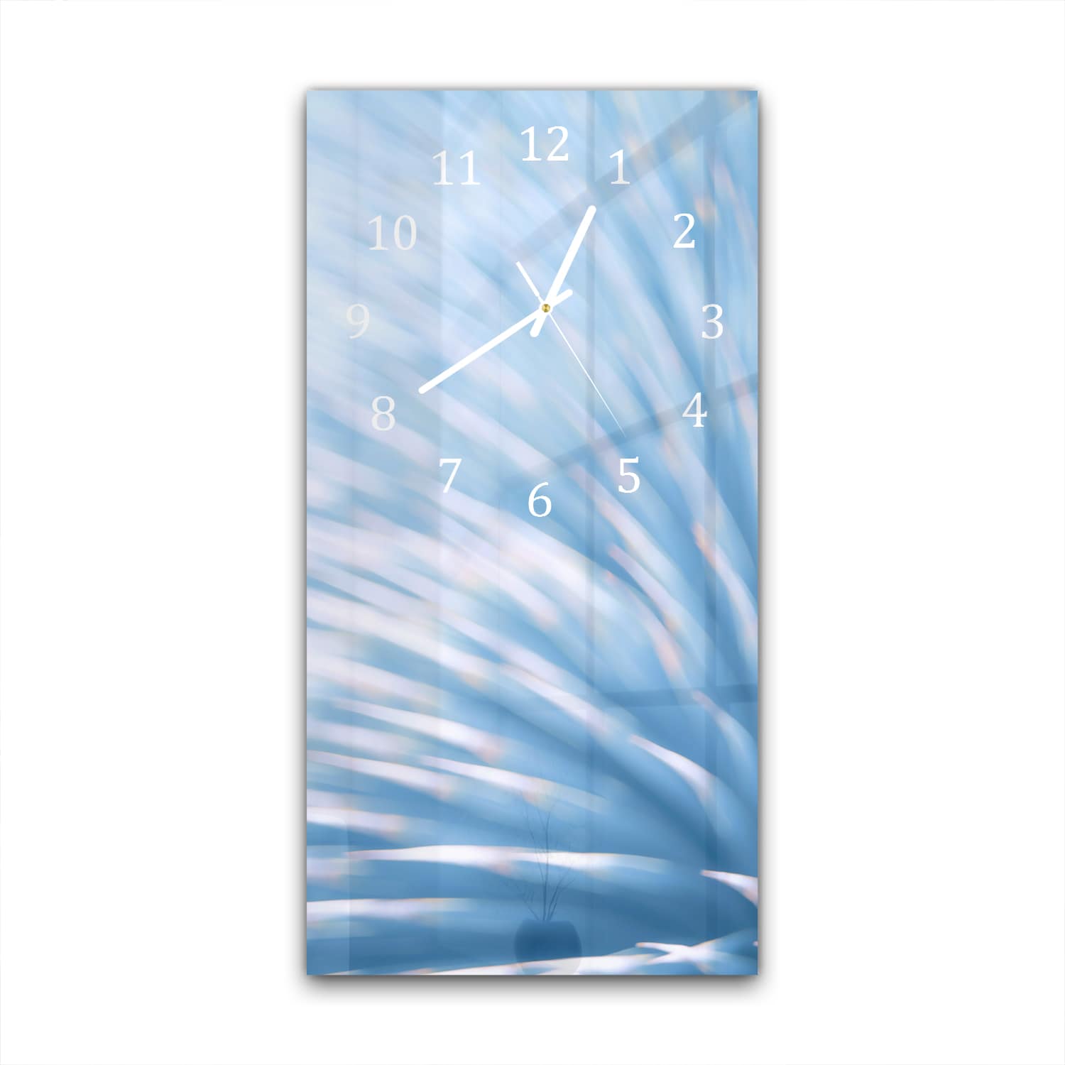 Wanduhr 30x60 - Blaue Punkte