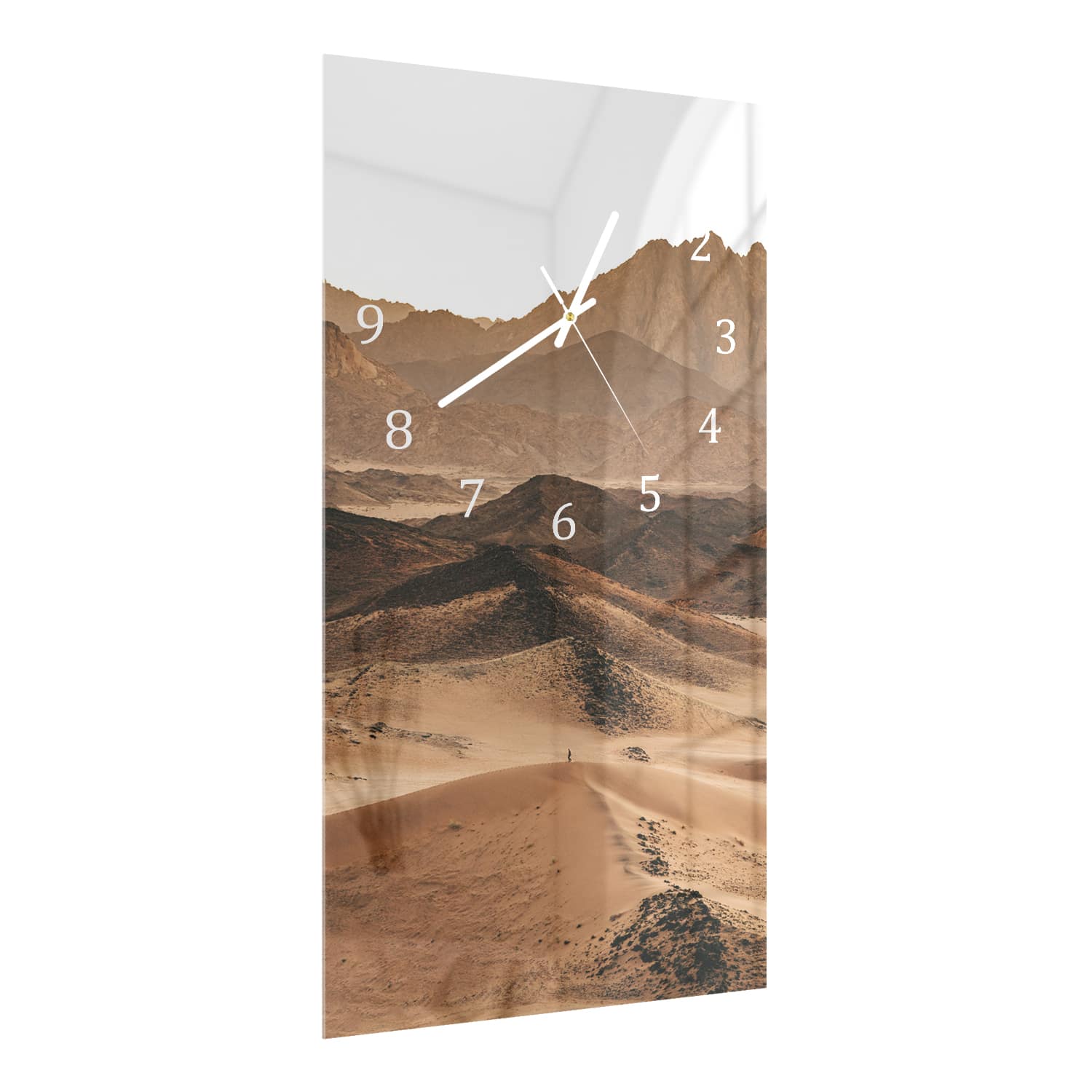 Wanduhr 30x60 - Stille Sanddünen