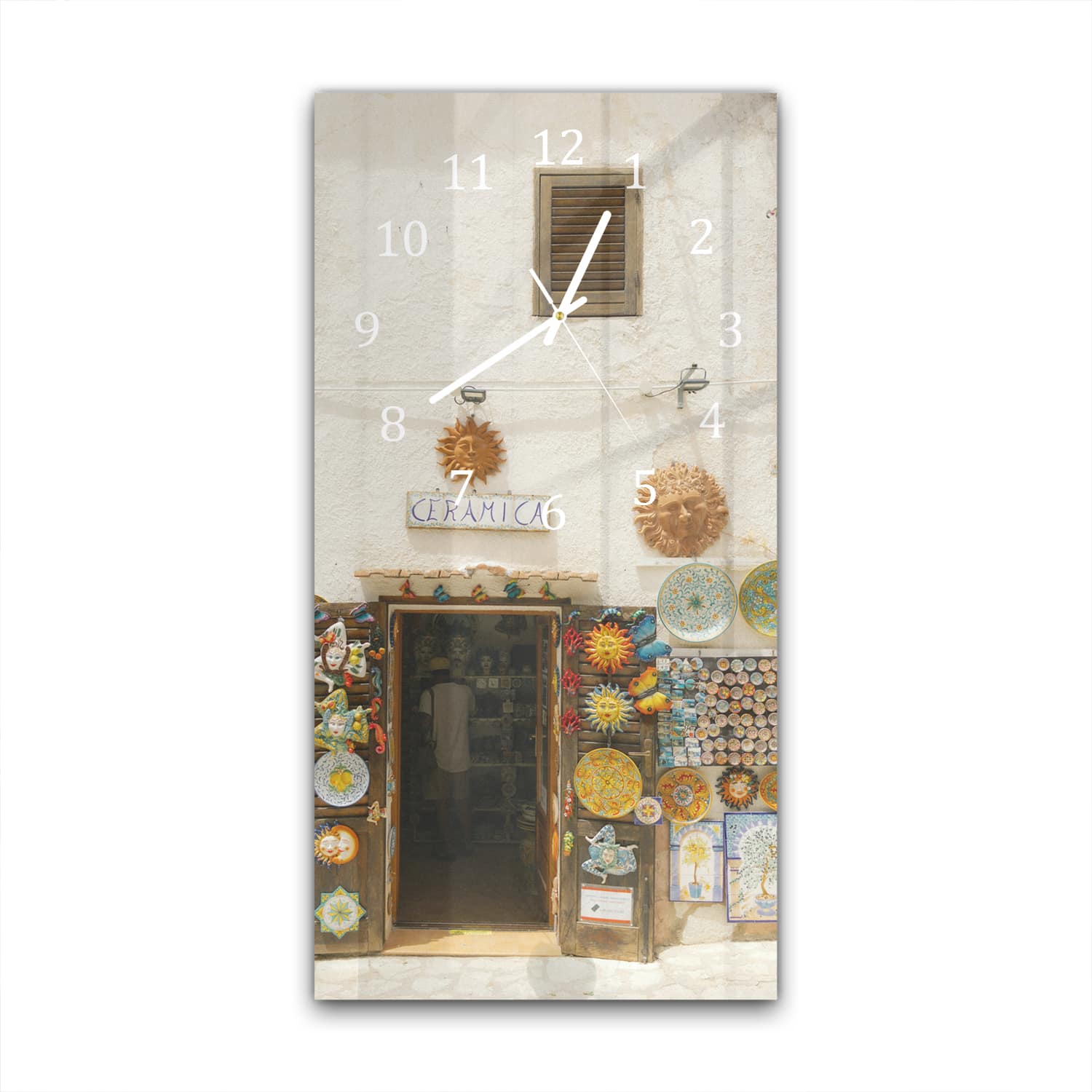 Wanduhr 30x60 - Künstlerischer Laden